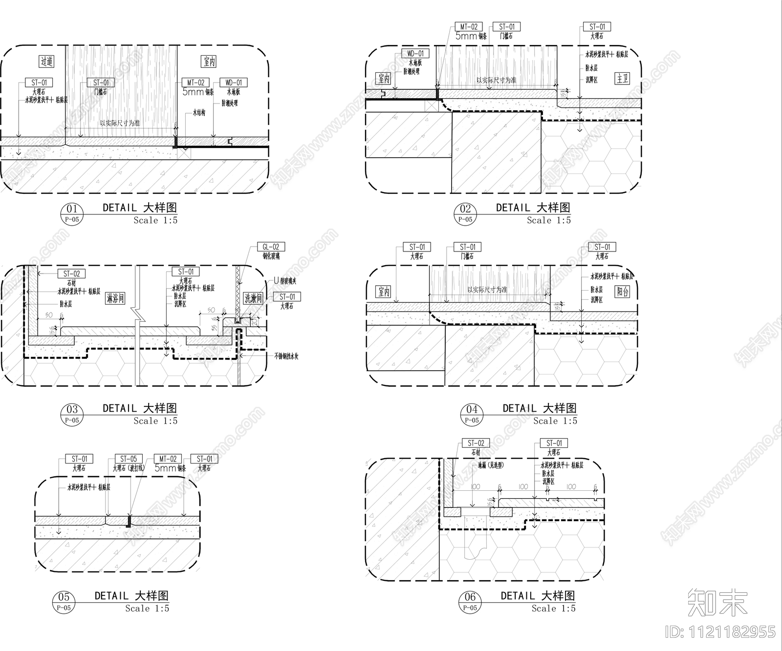 法式室内样板间设计施工图cad施工图下载【ID:1121182955】