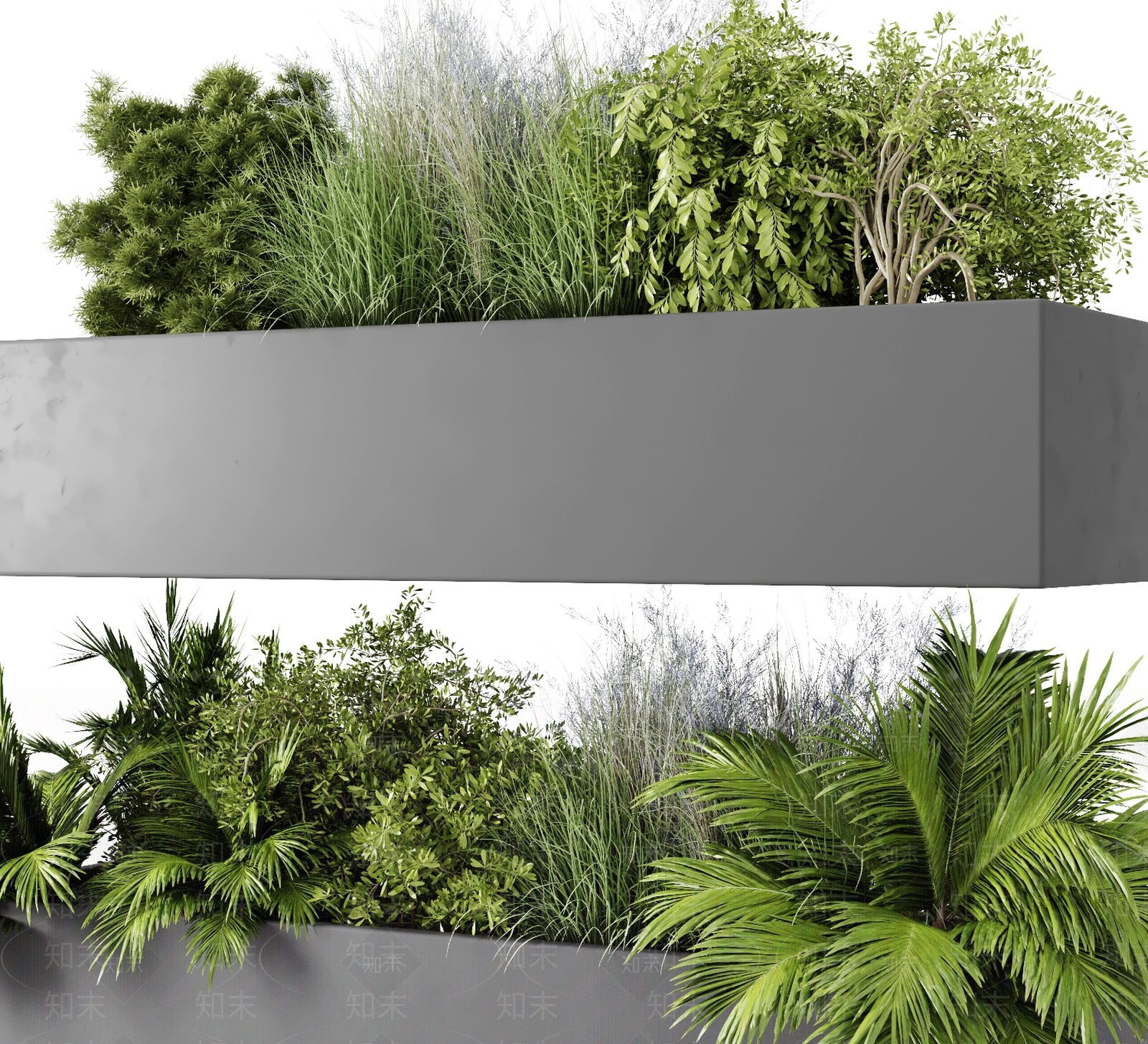 绿植花坛3D模型下载【ID:1121188653】