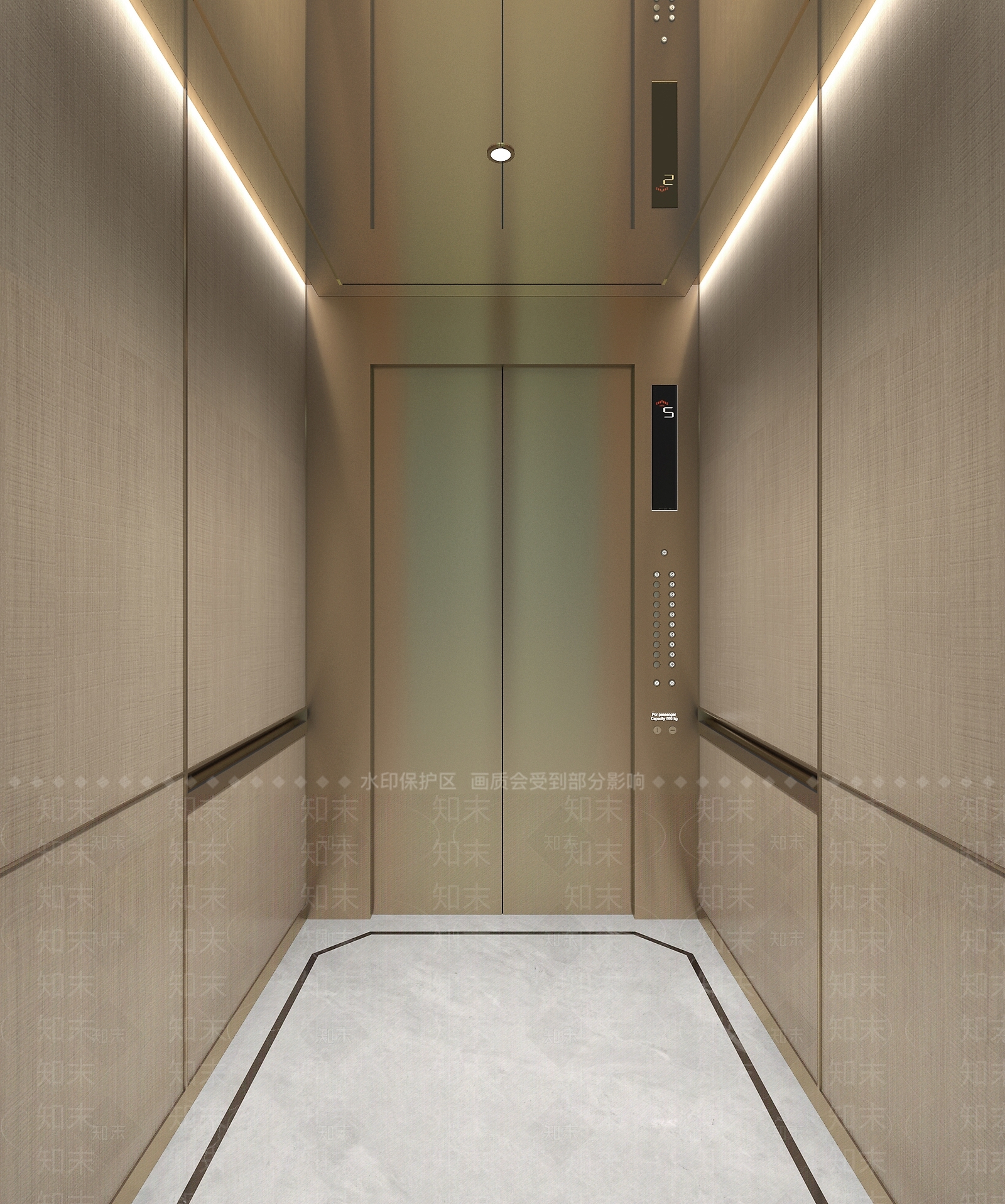 现代电梯3D模型下载【ID:1121197715】