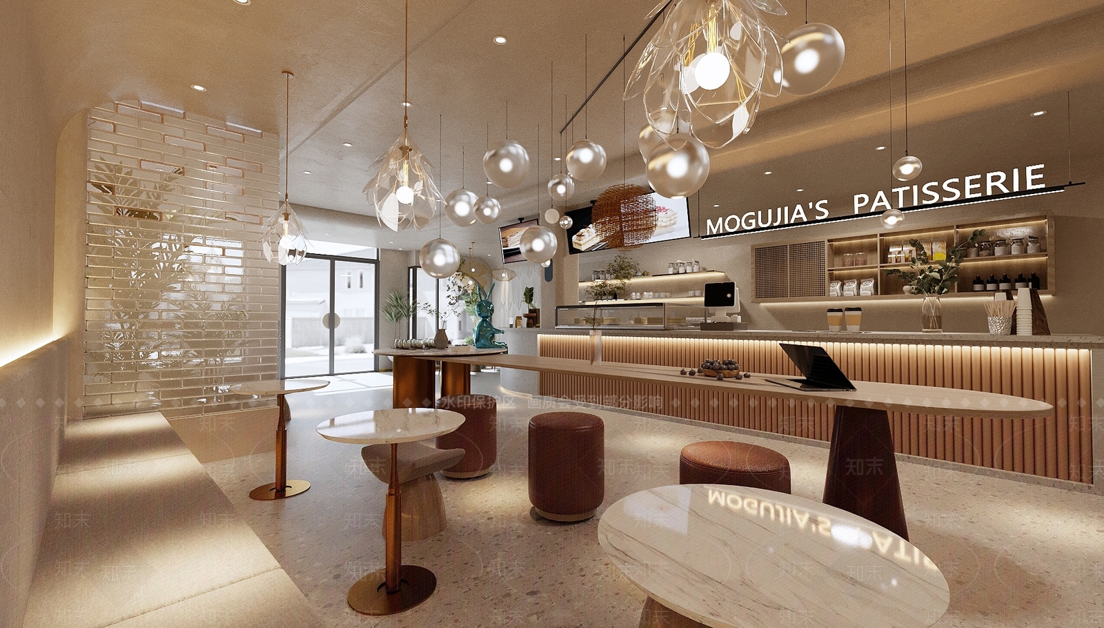 现代甜品店3D模型下载【ID:1121210705】