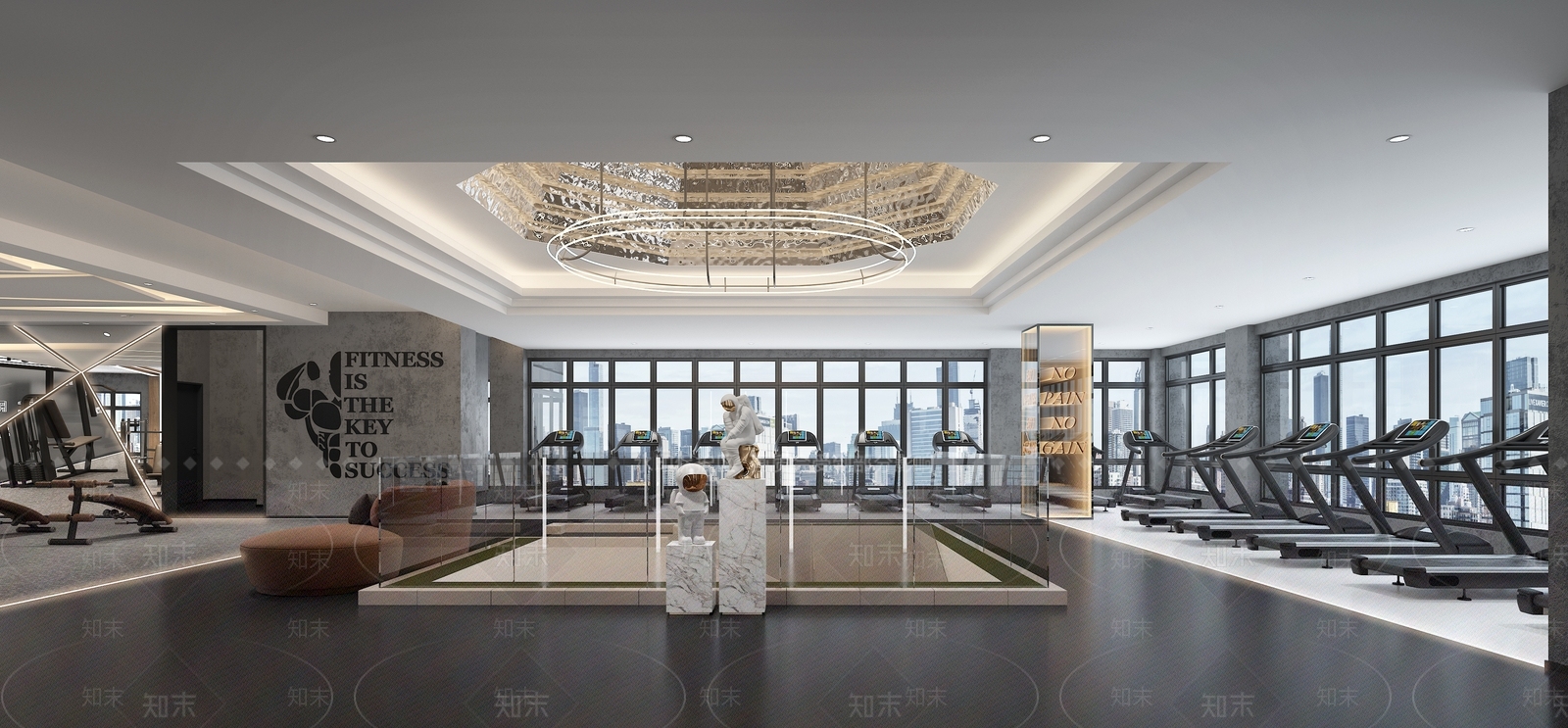 现代健身房3D模型下载【ID:1121218927】