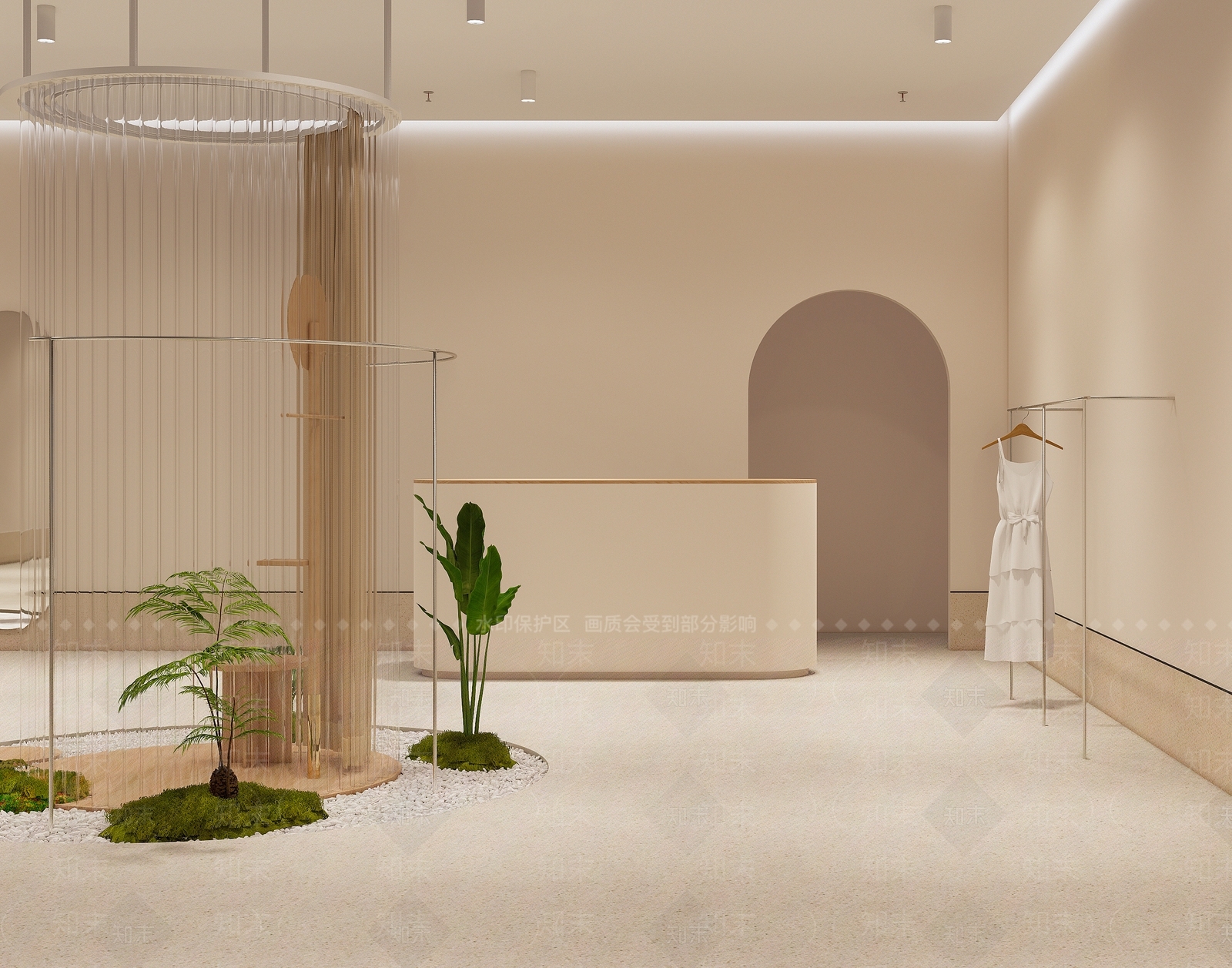 【SU悬赏模型】后现代风格服装店SU模型下载【ID:1121328062】
