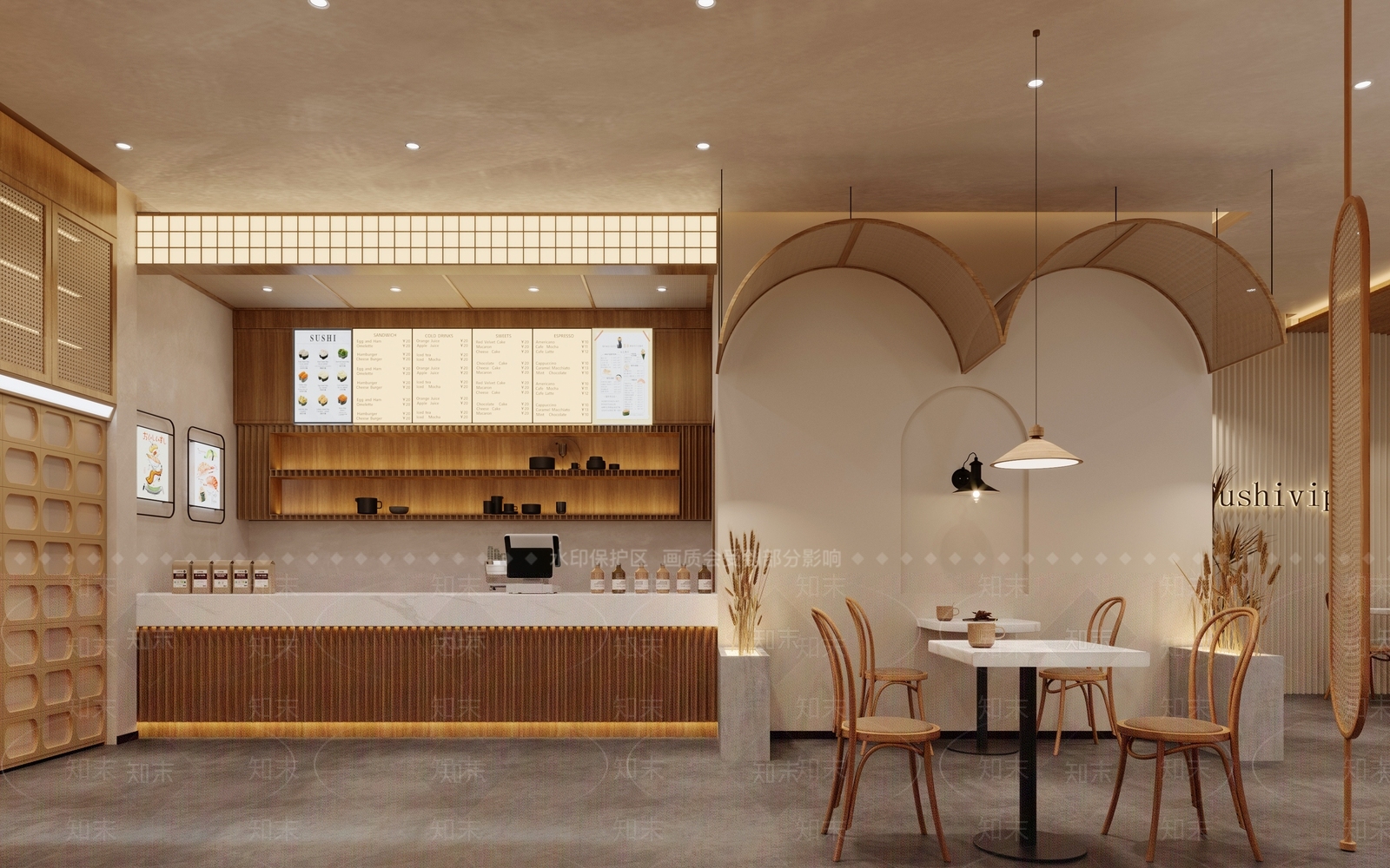 侘寂寿司店3D模型下载【ID:1121238184】