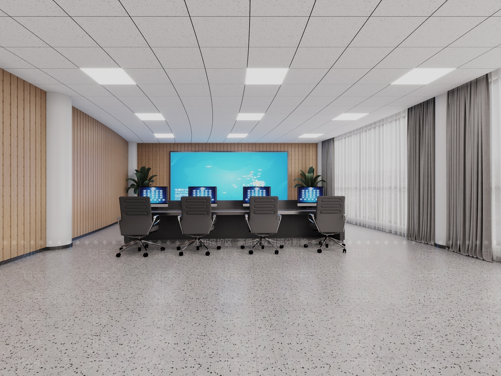 现代指挥中心3D模型下载【ID:1121241774】