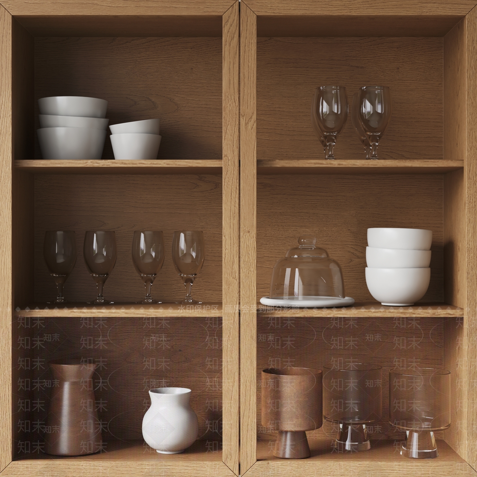 盛具厨房用品SU模型下载【ID:1121242744】