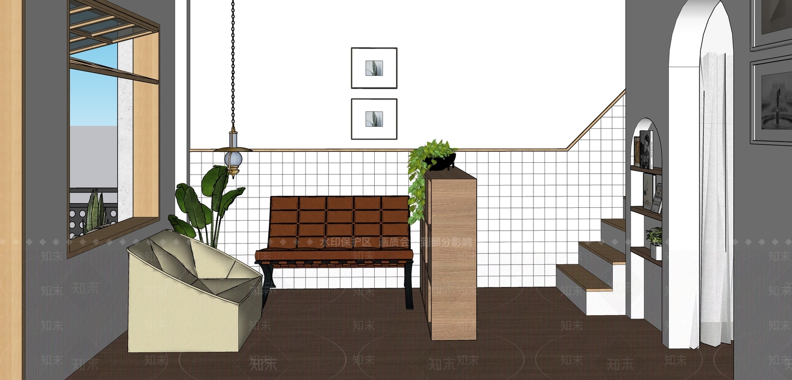 现代理发店SU模型下载【ID:1121247215】