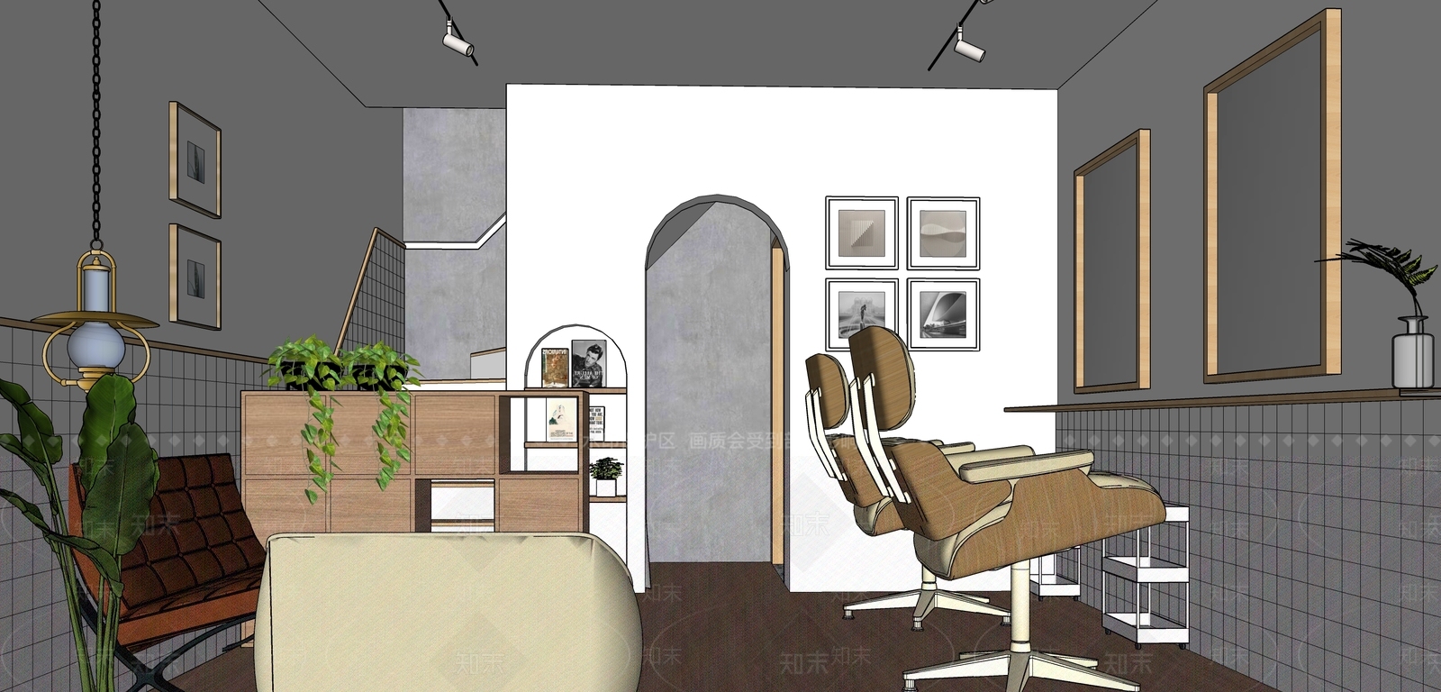 现代理发店SU模型下载【ID:1121247215】