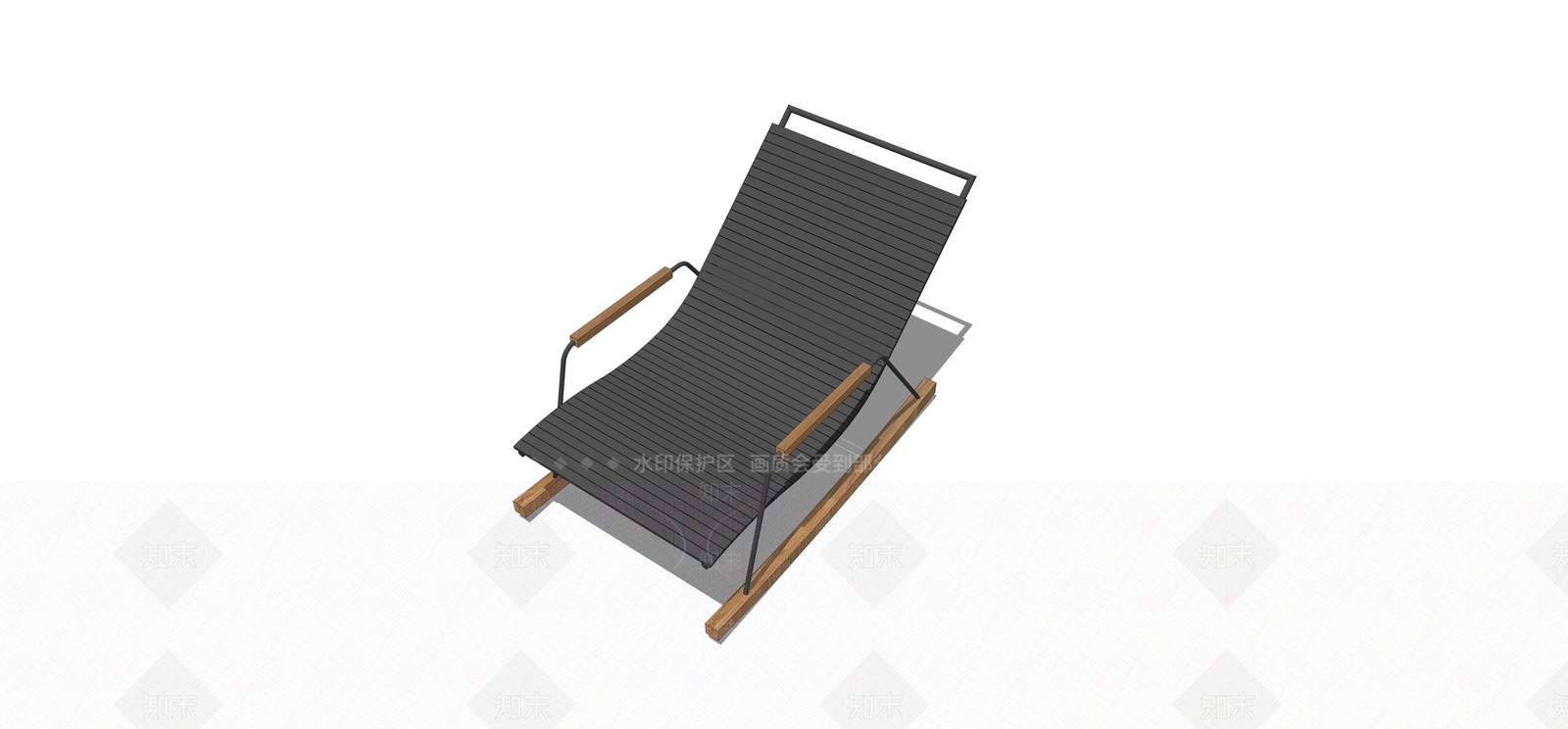 现代躺椅SU模型下载【ID:1121250531】