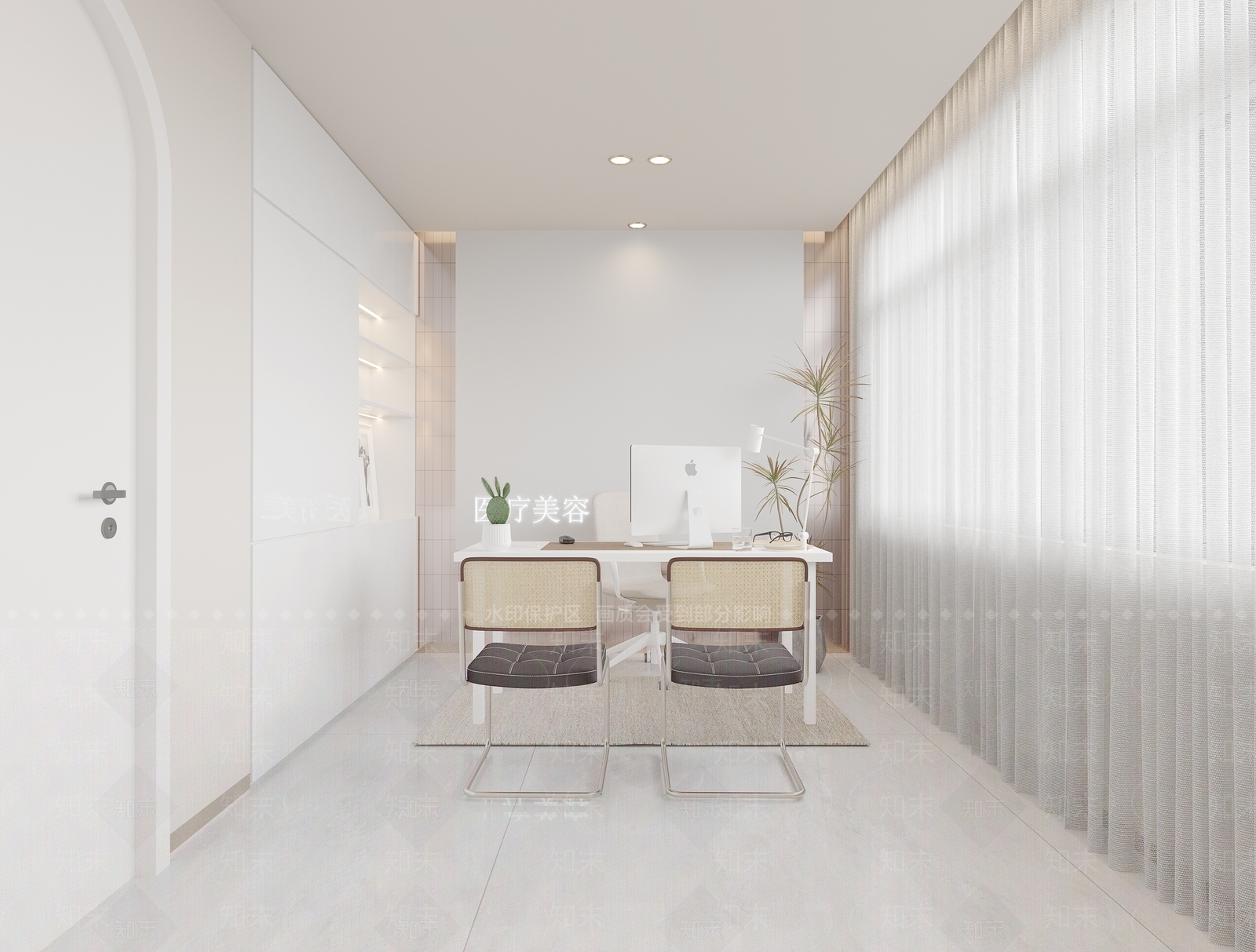 现代美容院3D模型下载【ID:1121253051】