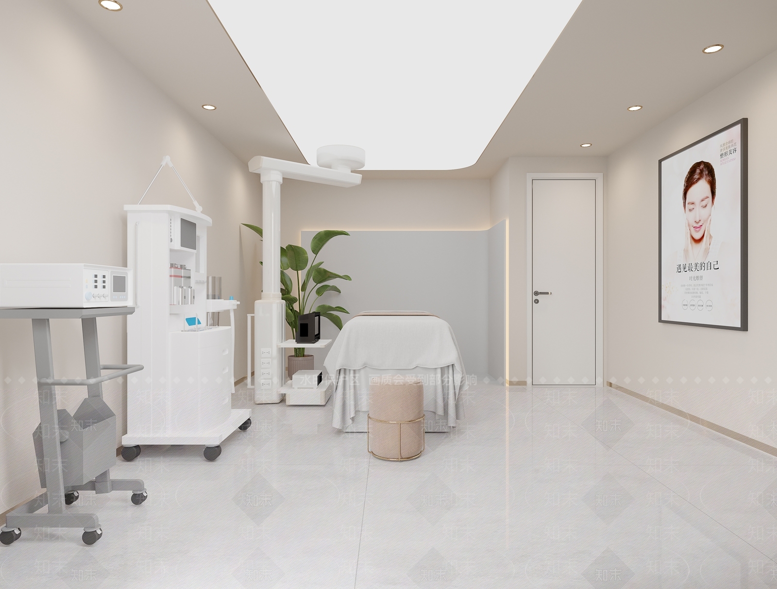 现代美容院3D模型下载【ID:1121253051】