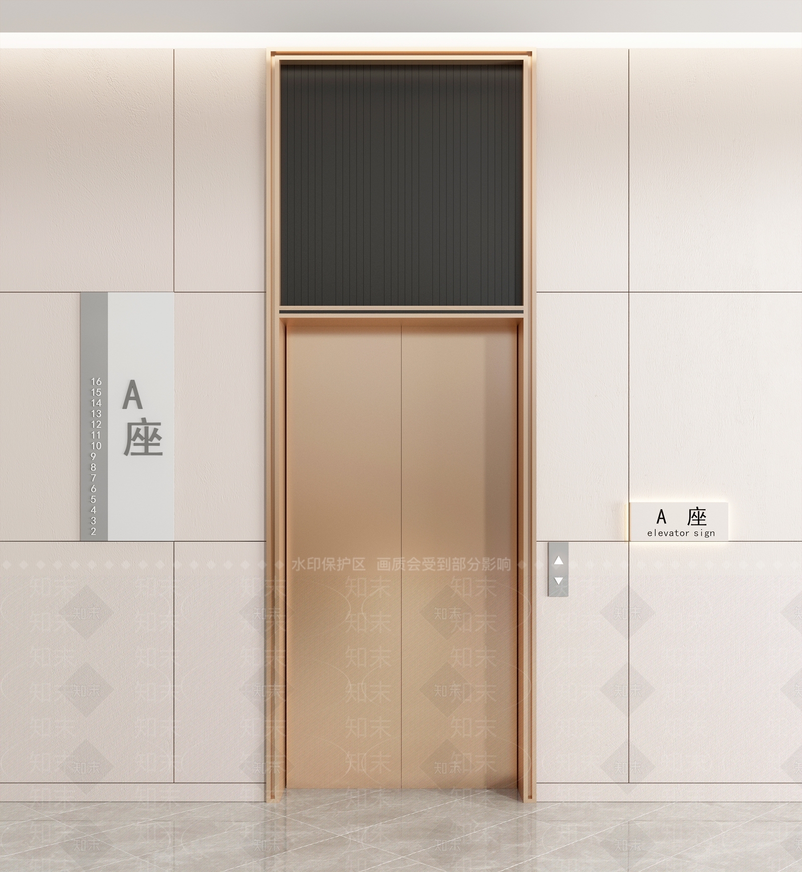 现代电梯3D模型下载【ID:1121262687】