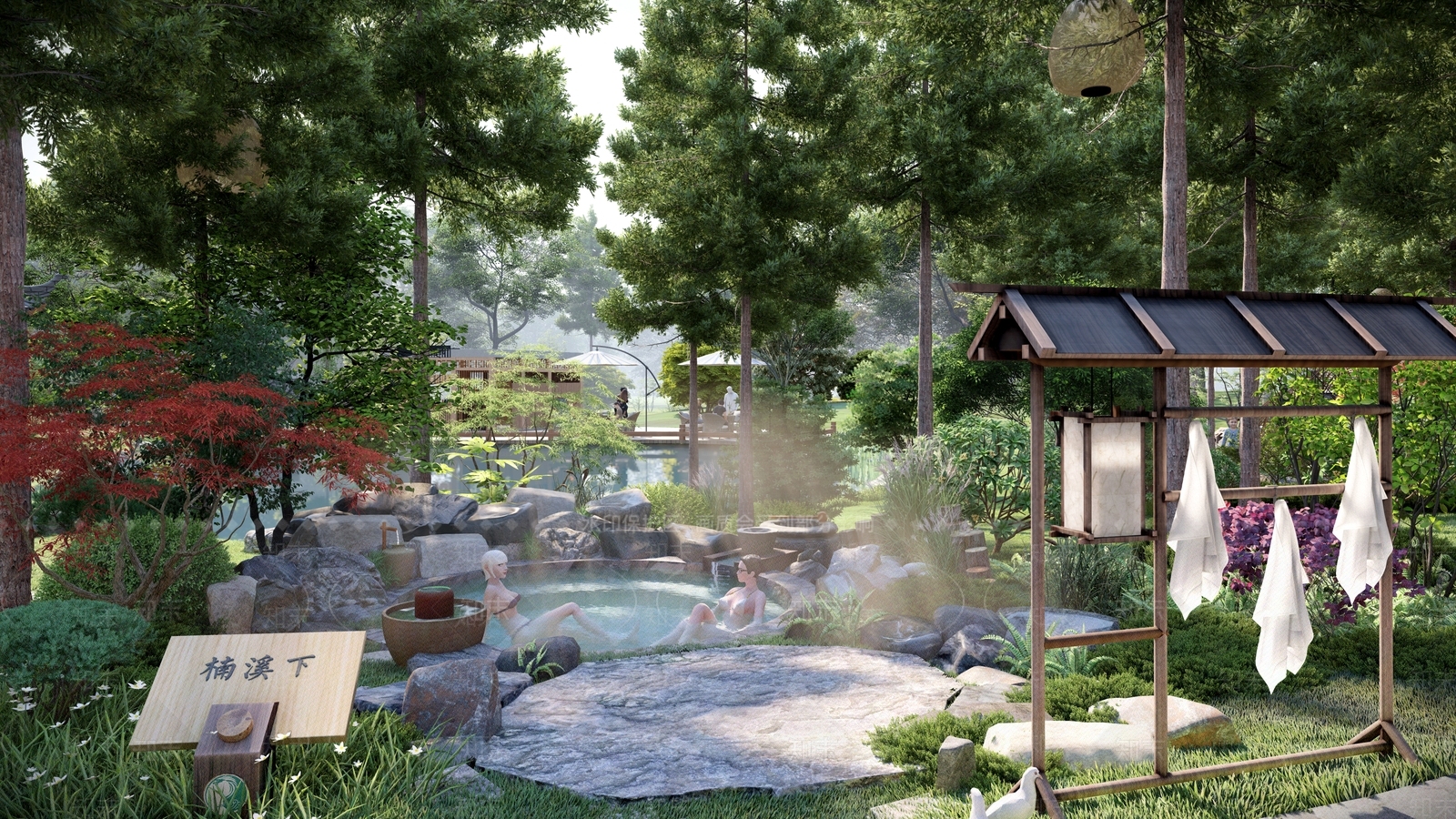 现代公园景观SU模型下载【ID:1121265632】