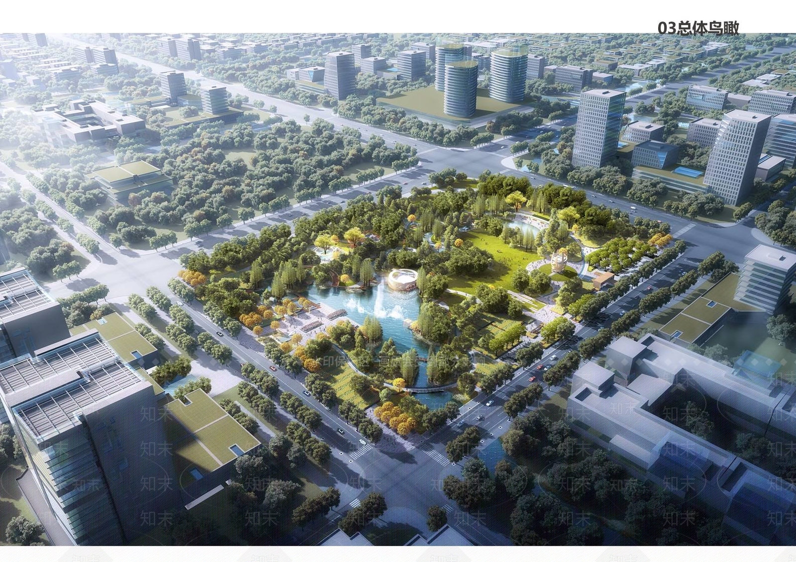 现代公园景观SU模型下载【ID:1121351777】