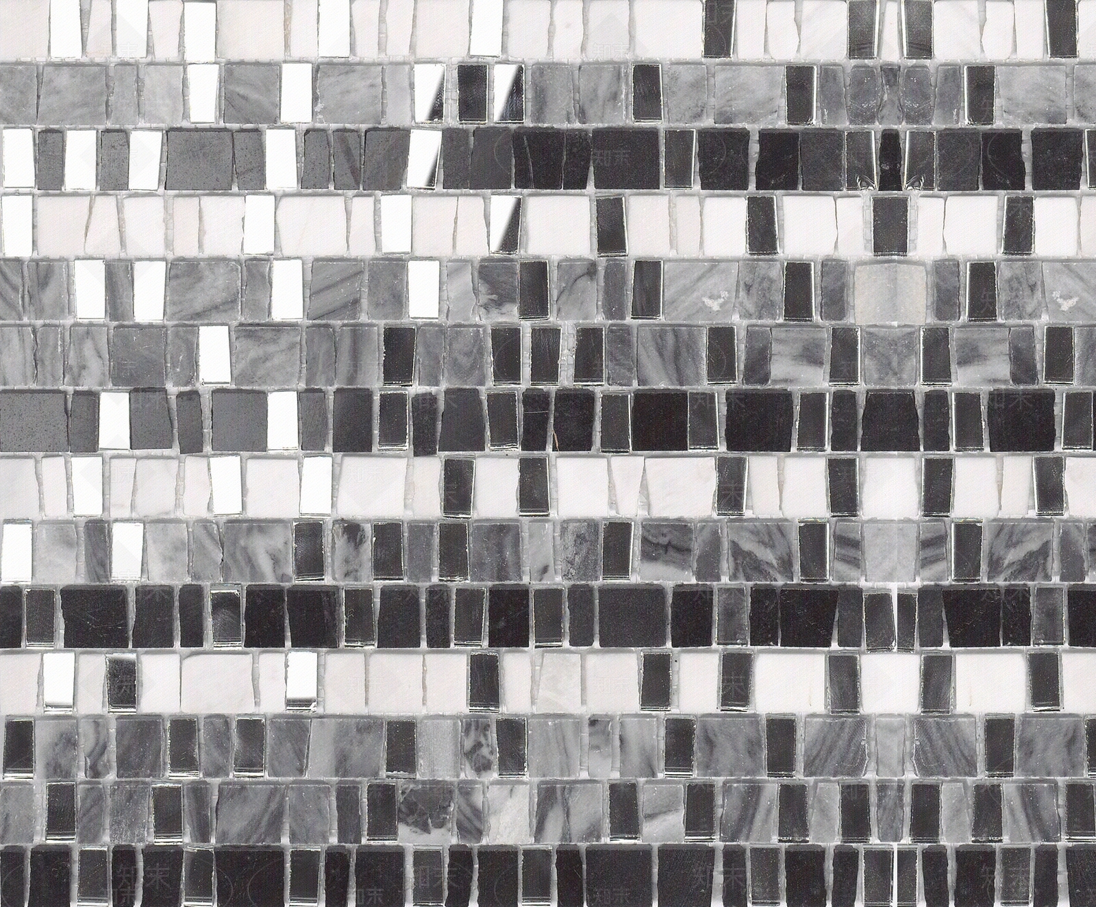 黑白灰方形不规则瓷砖马赛克贴图下载【ID:1121282369】