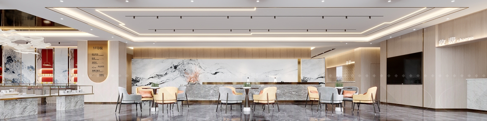 新中式药店3D模型下载【ID:1121290622】