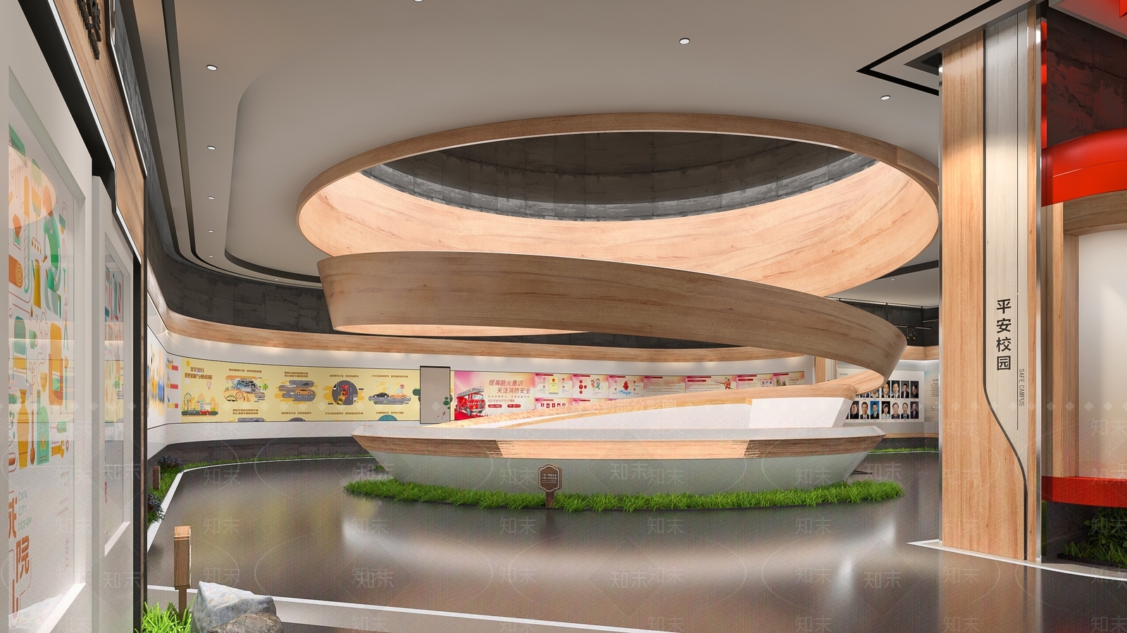 现代党建展厅SU模型下载【ID:1121506764】