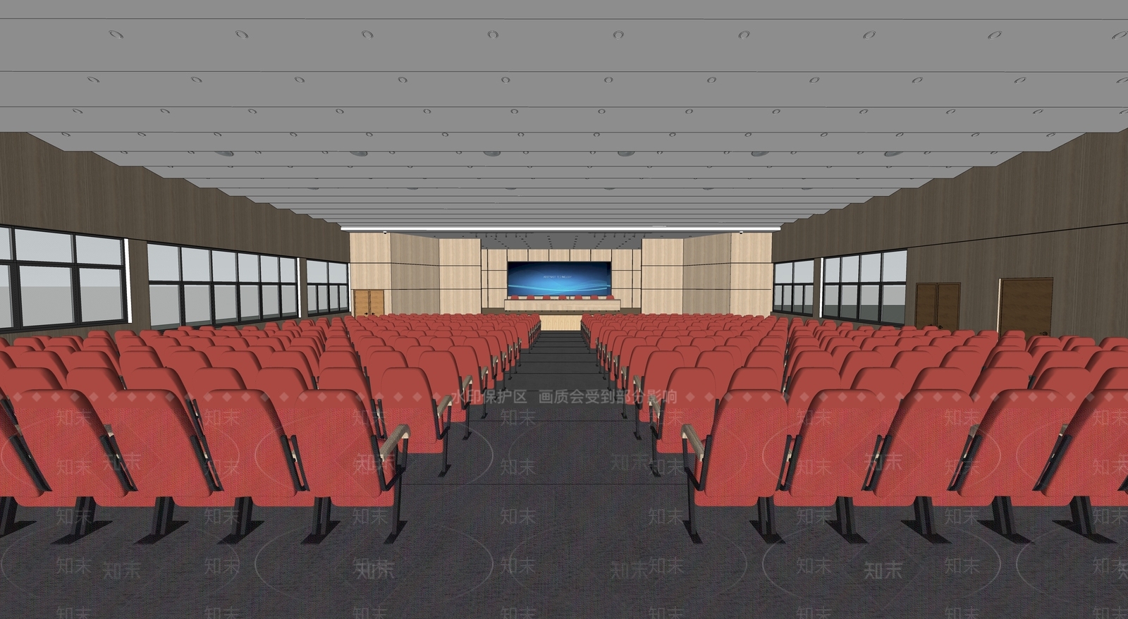 现代报告厅SU模型下载【ID:1121307314】