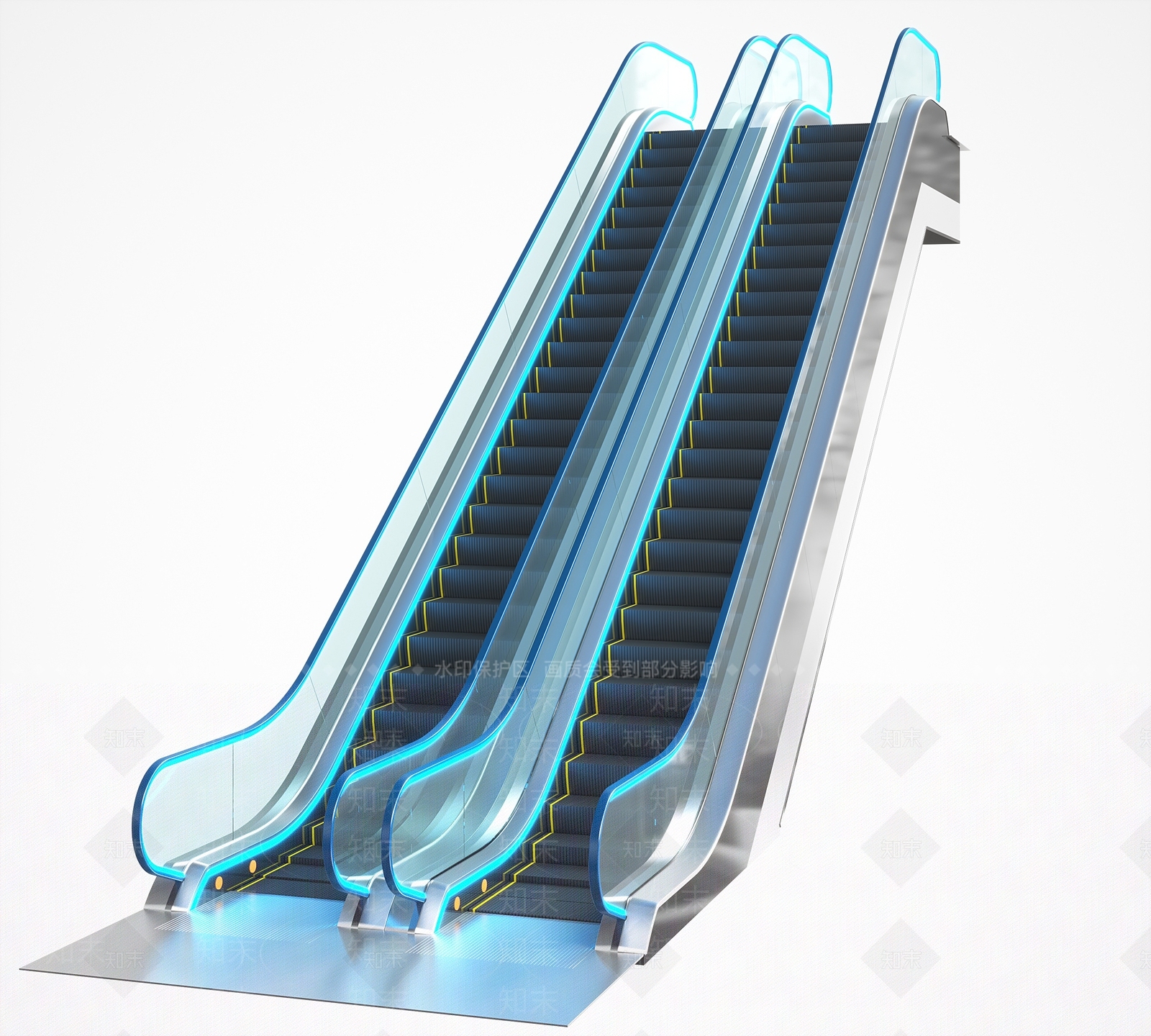 现代扶梯电梯3D模型下载【ID:1121309345】