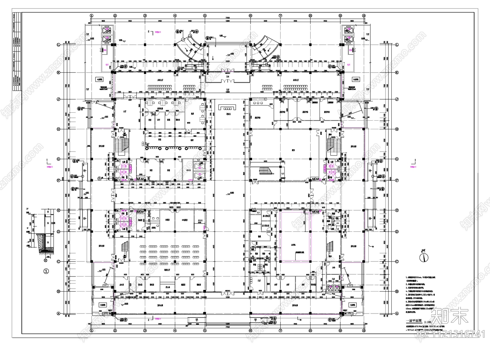 现代简约成武养老康复医疗建筑设计施工图施工图下载【ID:1121316741】