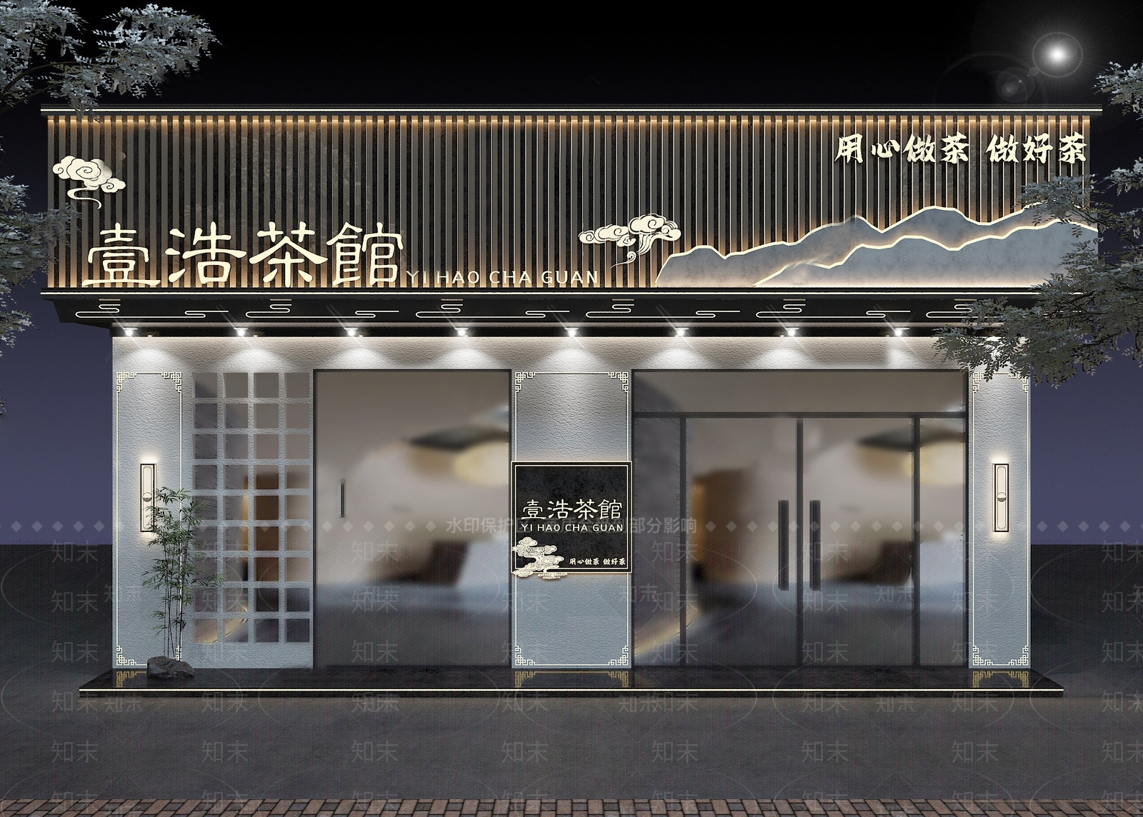 中式门头SU模型精品下载_SketchUp模型_知末网