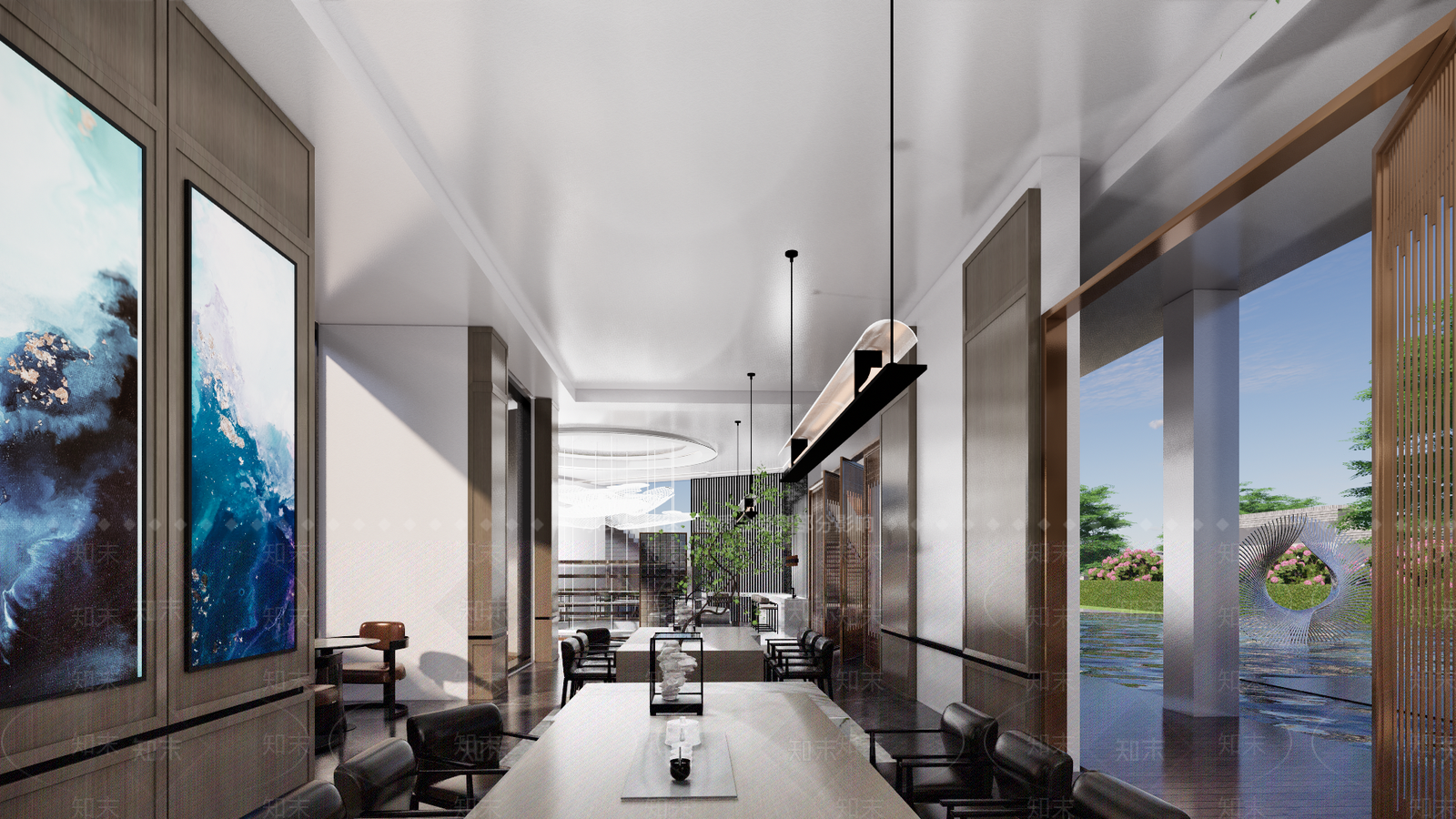 现代设计办公室SU模型下载【ID:1121838900】