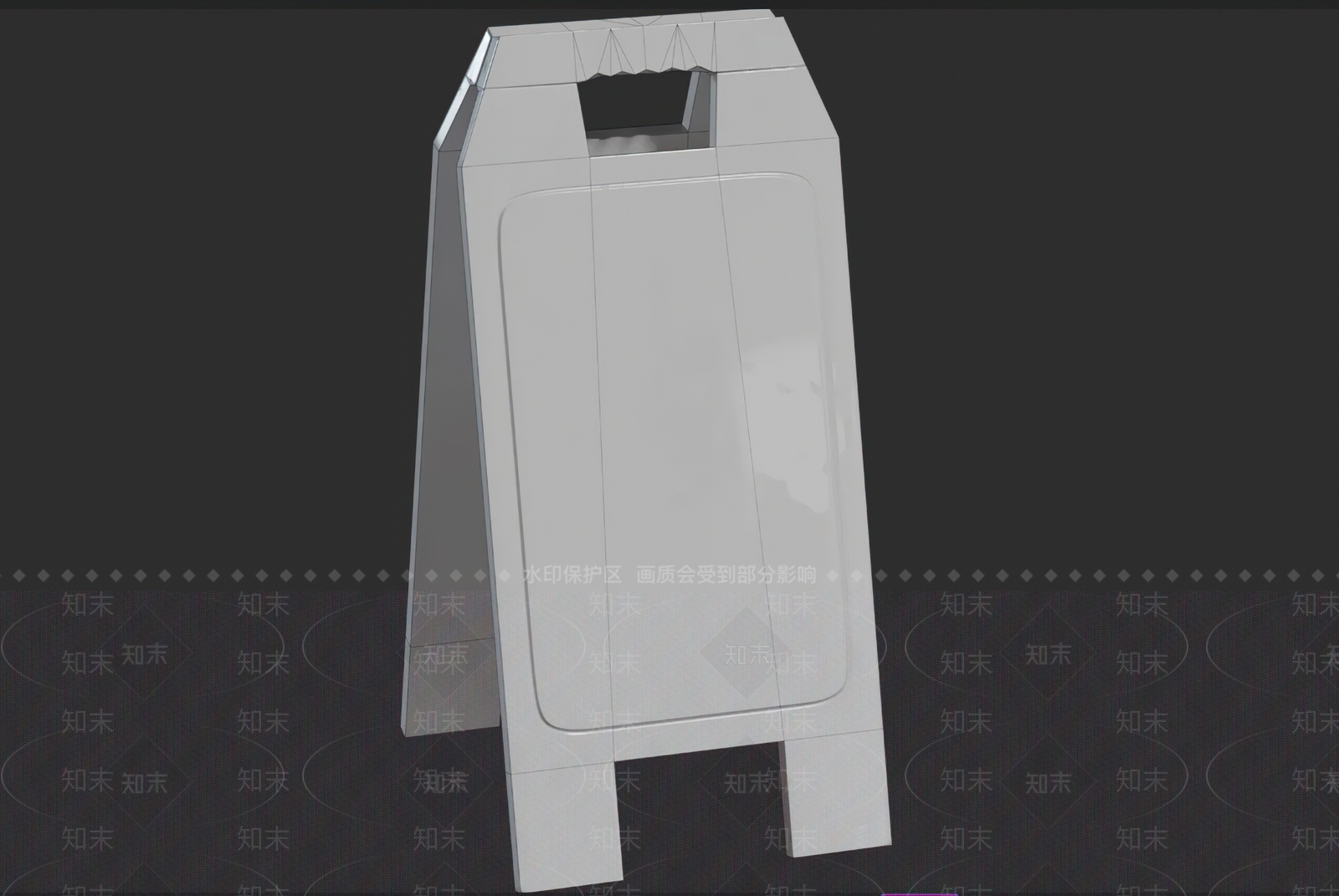 现代指示牌3D模型下载【ID:1121357724】