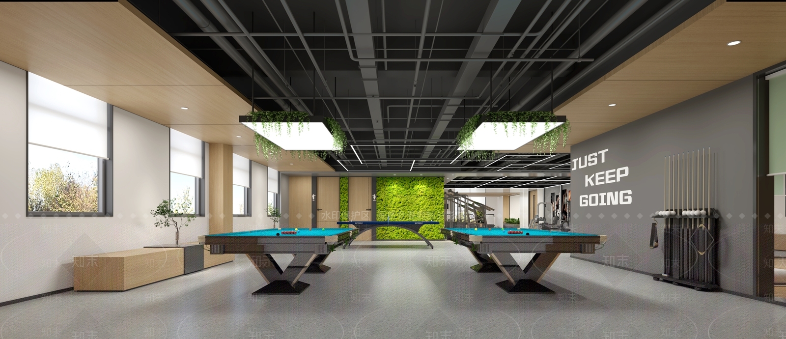 现代健身房3D模型下载【ID:1121358543】