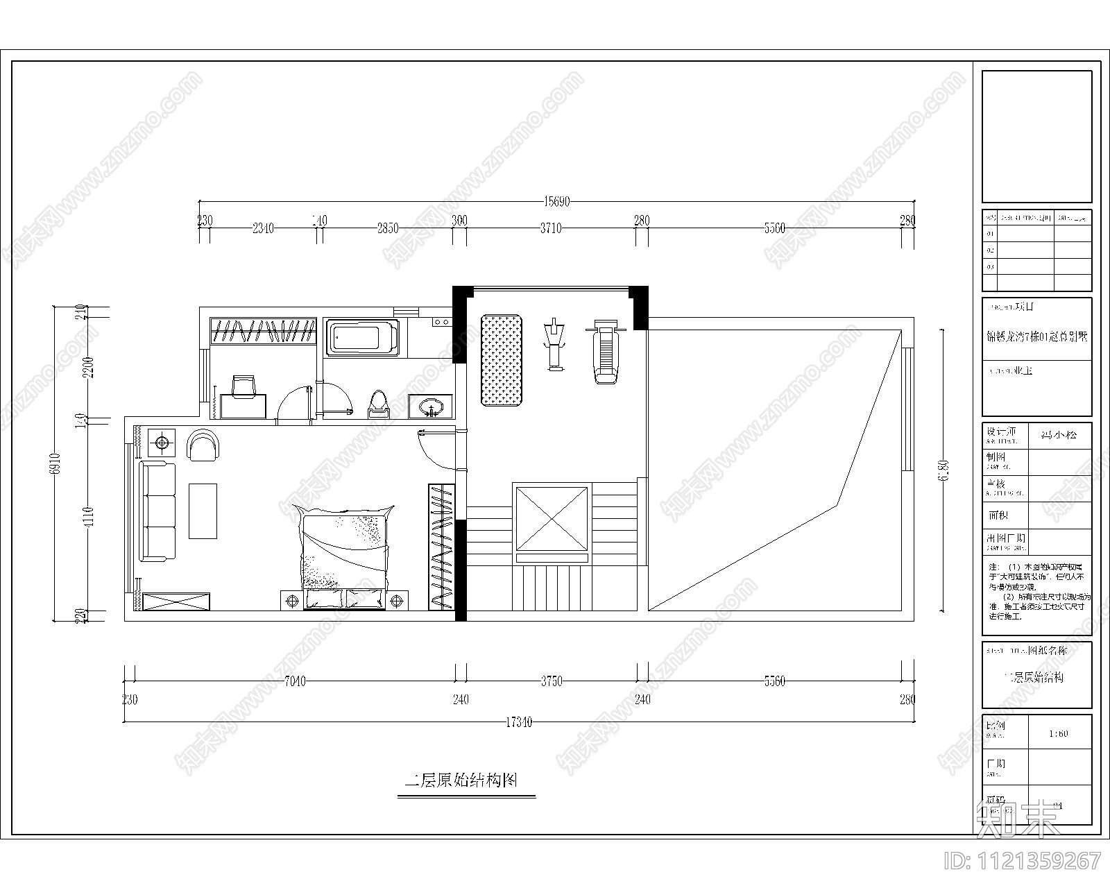 锦绣龙湾别墅建筑施工图cad施工图下载【ID:1121359267】