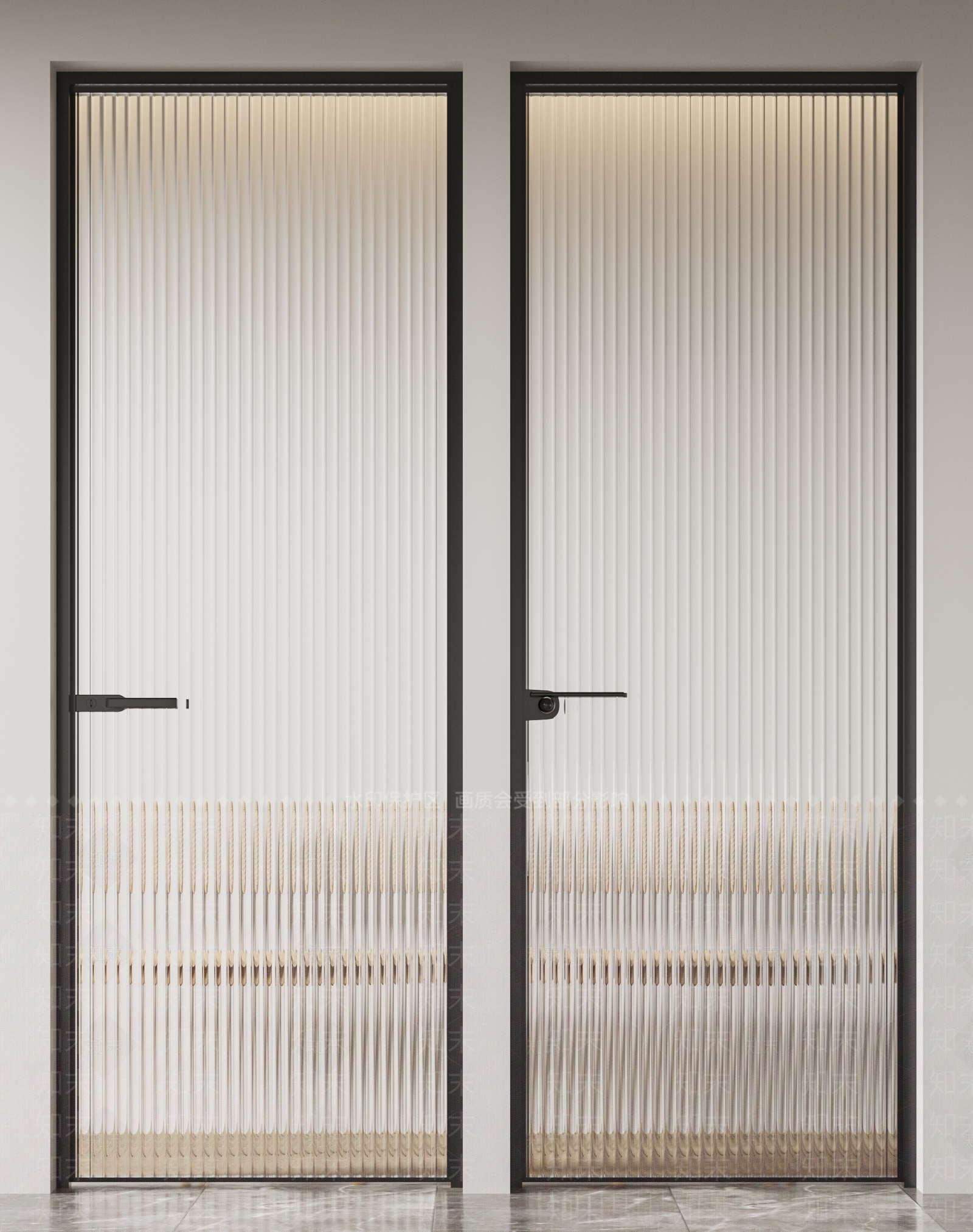 现代长虹玻璃单开门3D模型下载【ID:1121507662】