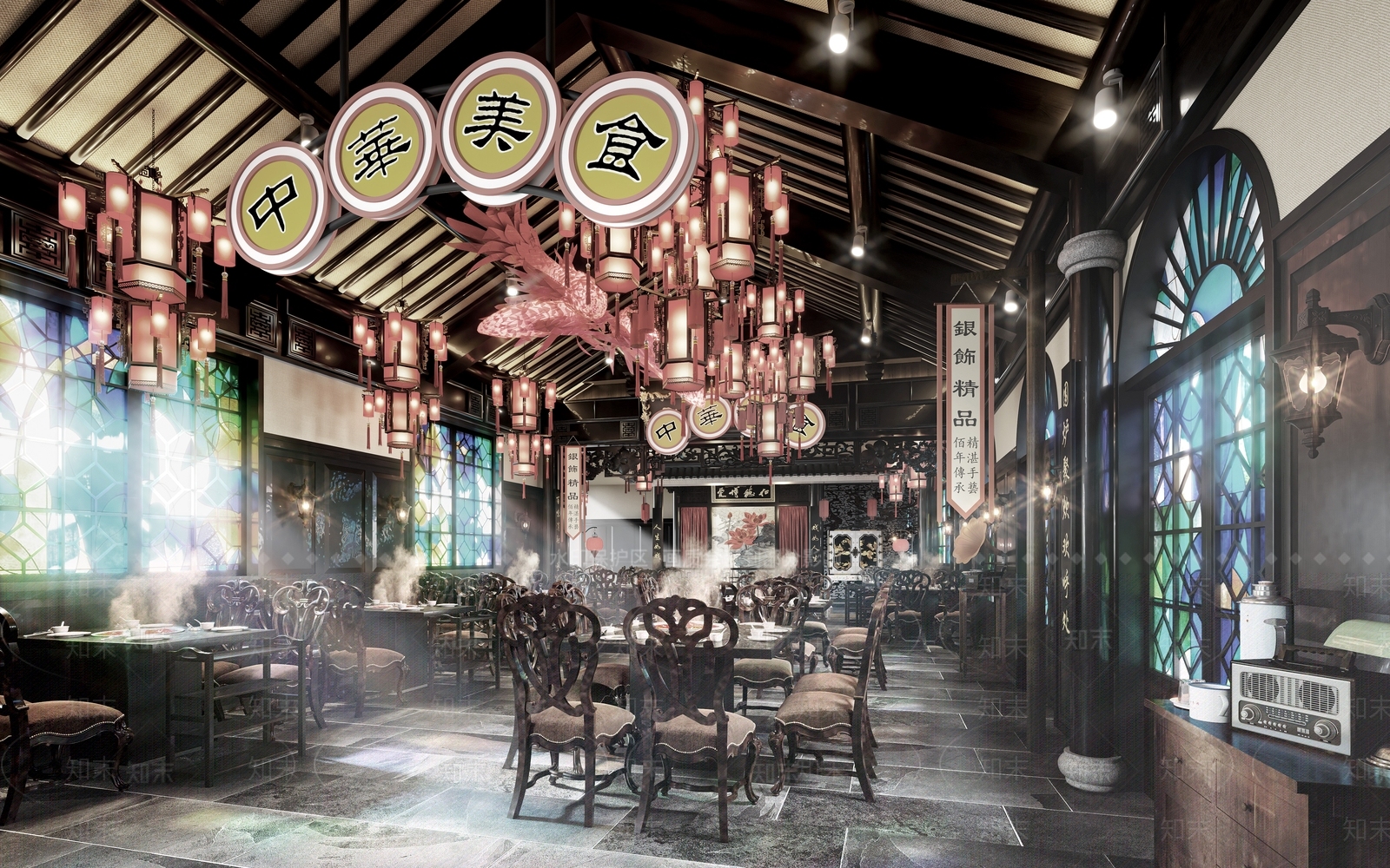 火锅店3D模型精品下载_3dmax模型_知末网