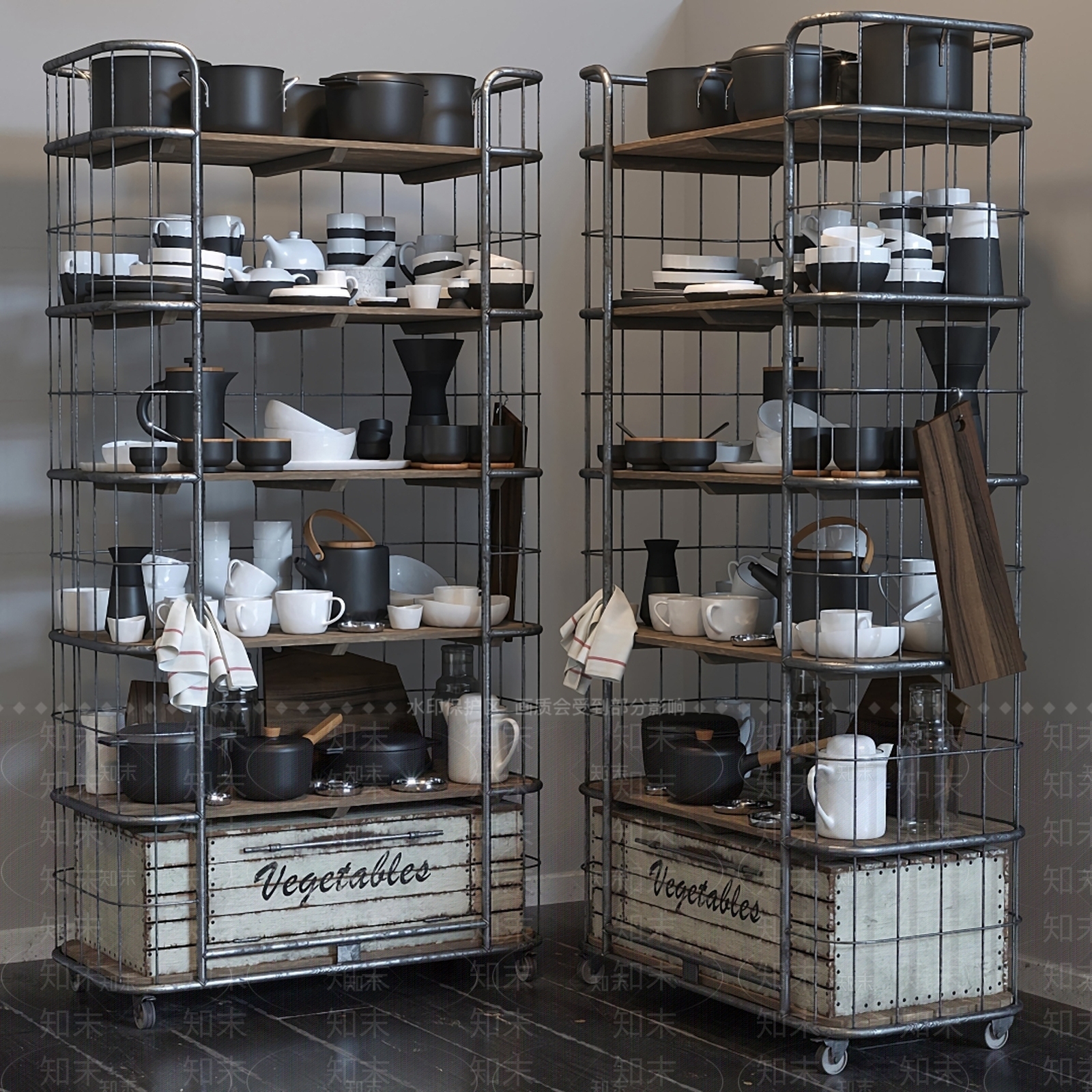 厨房用品3D模型下载【ID:1121428870】