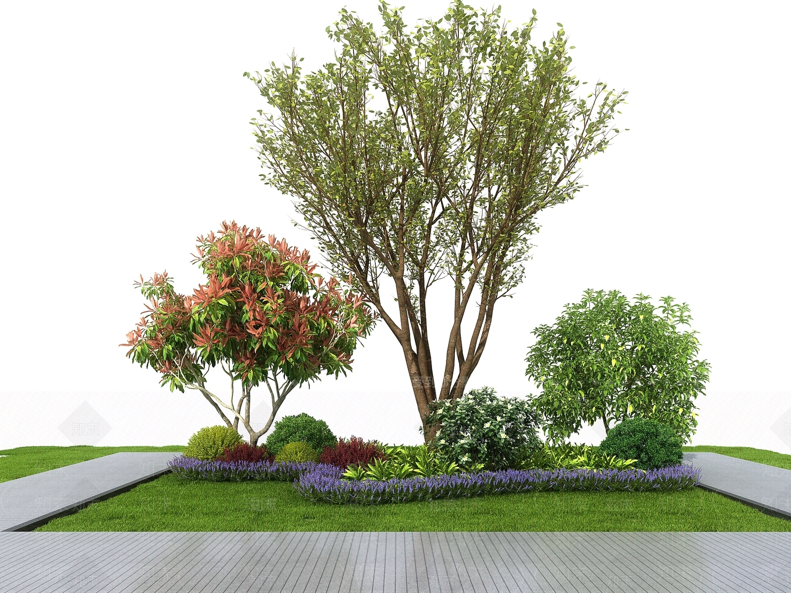 花坛3D模型下载【ID:1121395066】