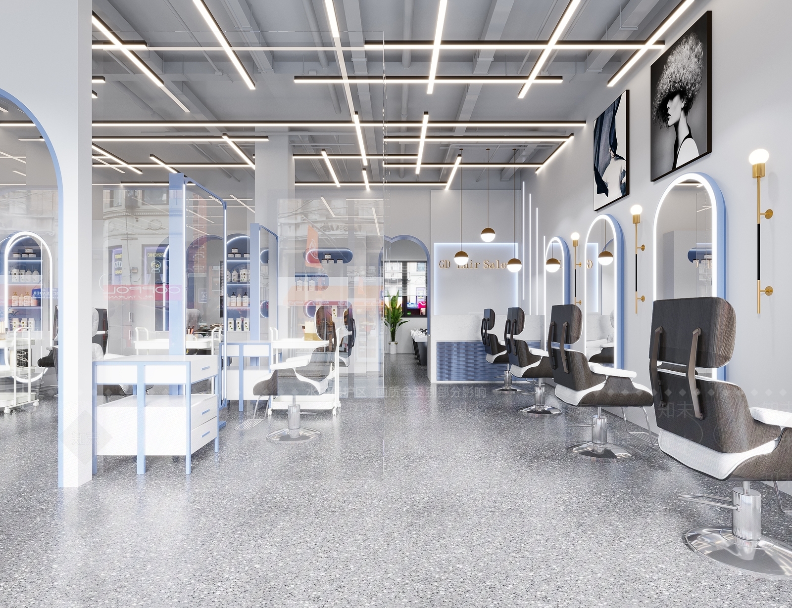 现代理发店3D模型下载【ID:1121402909】
