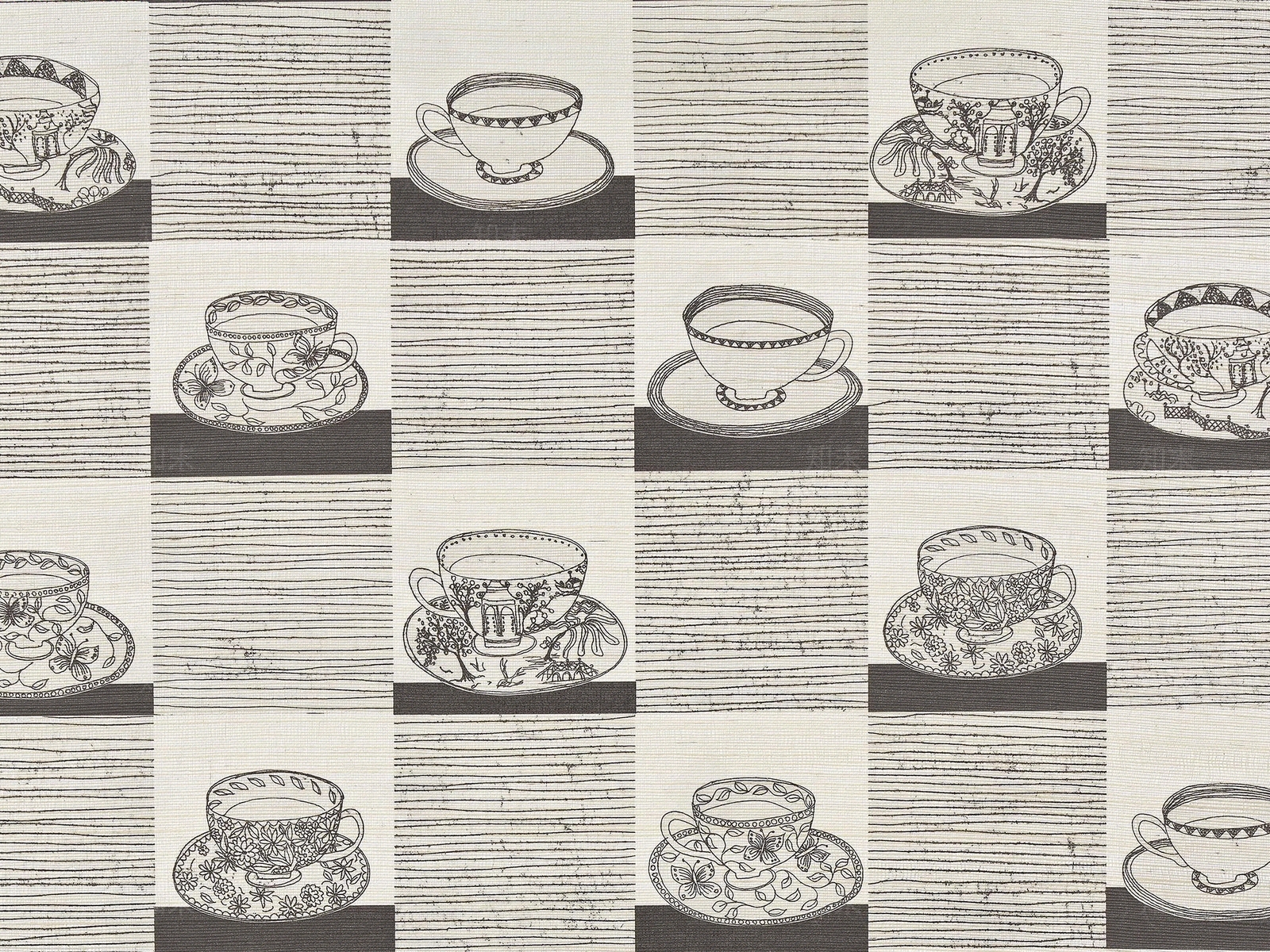 黑白下午茶壁纸贴图下载【ID:1121412128】