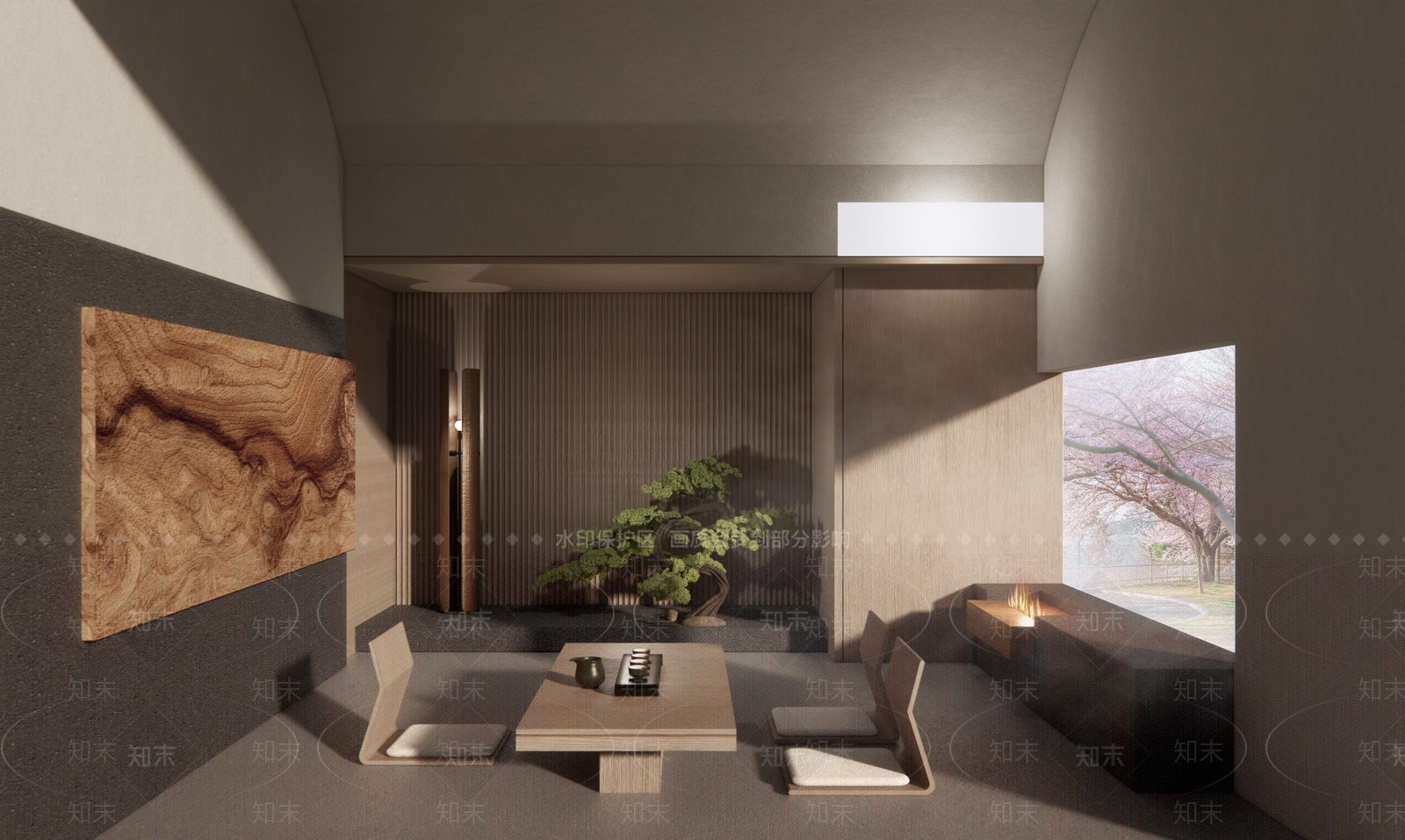 现代酒店茶室SU模型下载【ID:1121418265】