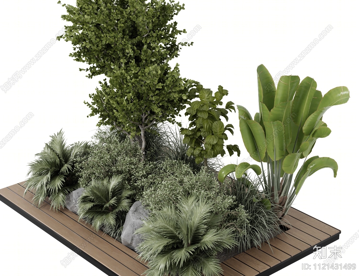 植物堆3D模型下载【ID:1121431499】