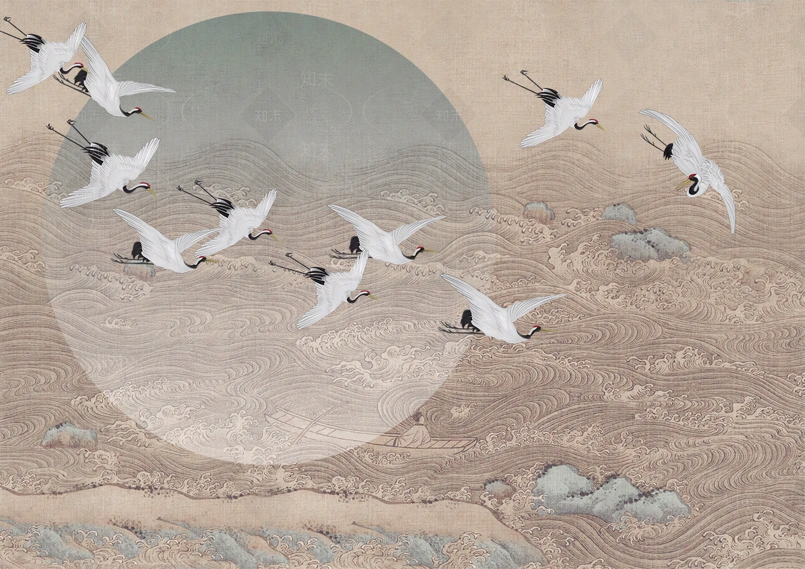 壁画高清贴图材质