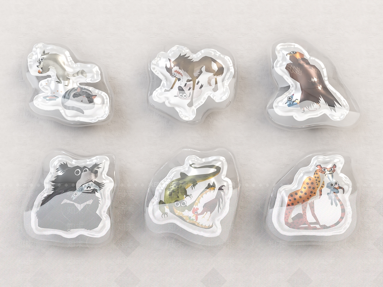 现代双层装饰气球3D模型下载【ID:1121436585】