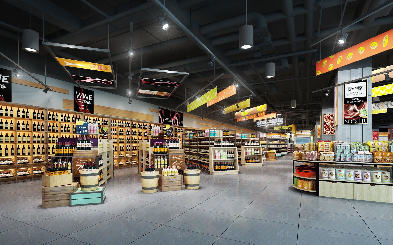 现代超市3D模型下载【ID:1121438722】