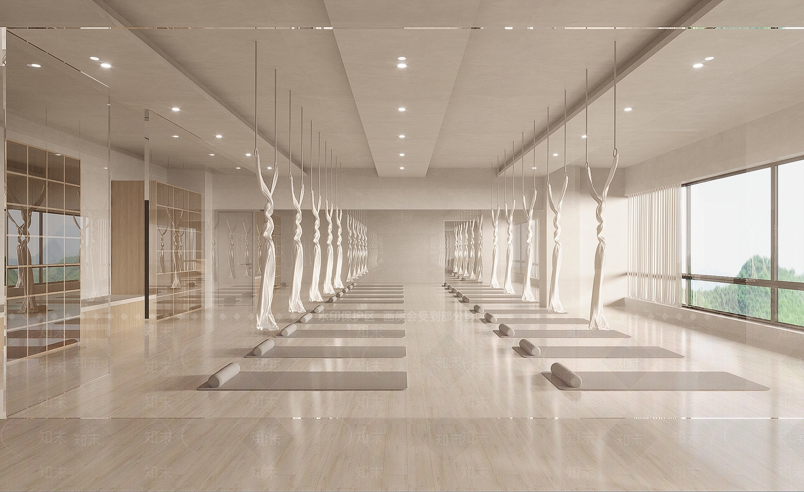 现代瑜伽室3D模型下载【ID:1121440432】
