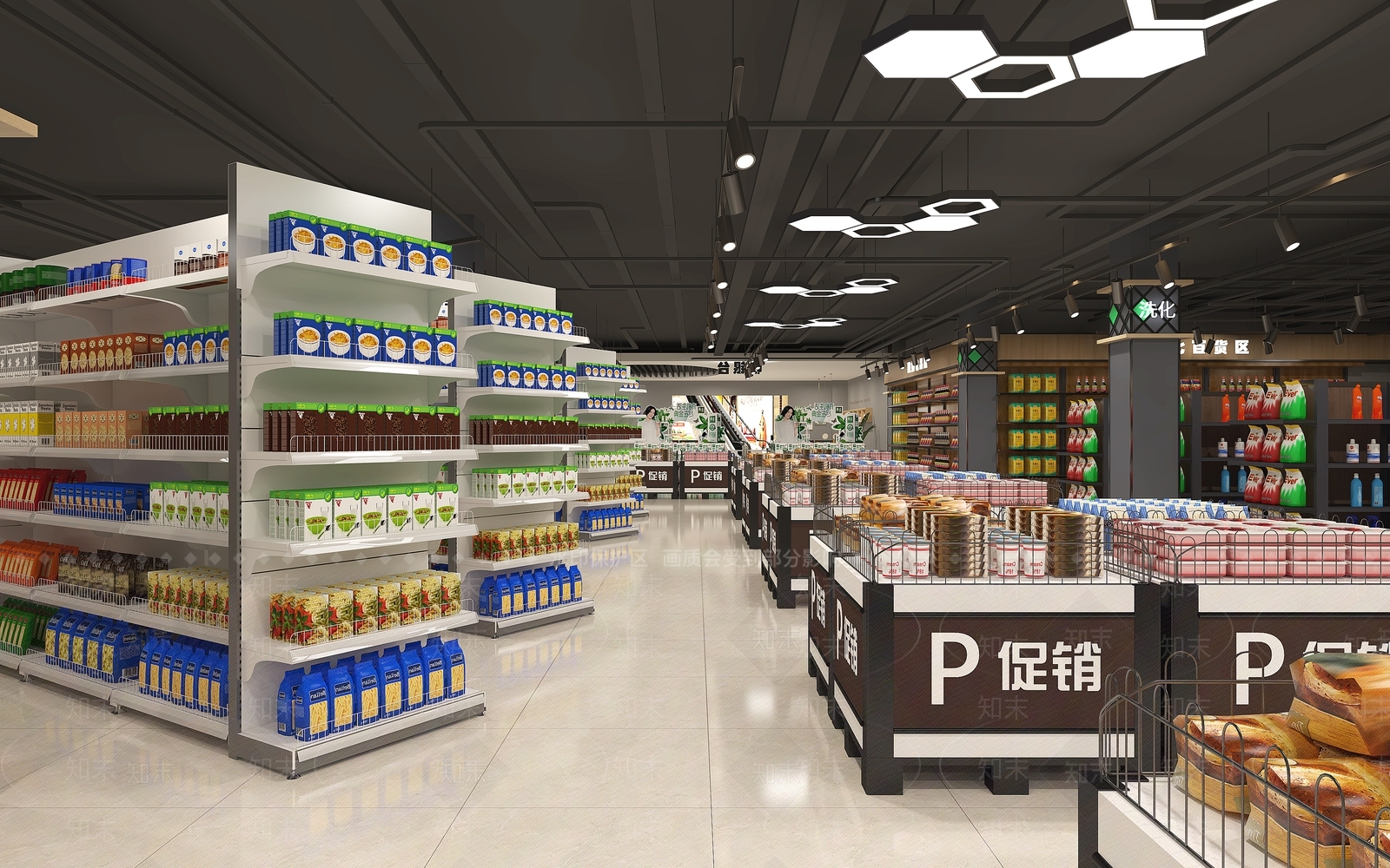 现代购物超市3D模型下载【ID:1121441131】