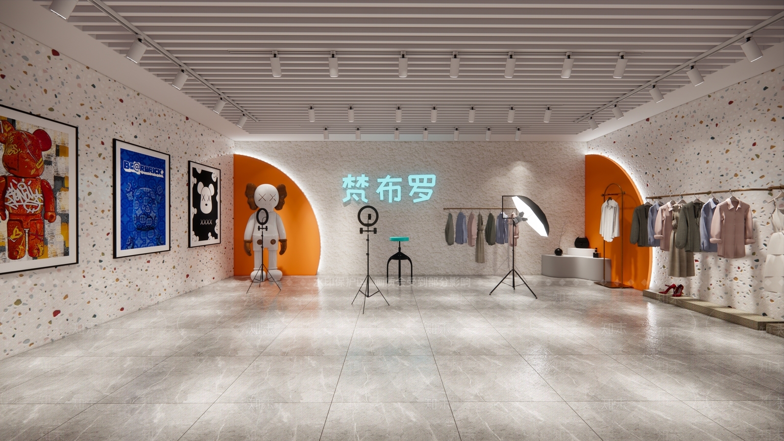 现代直播间SU模型下载【ID:1121463726】