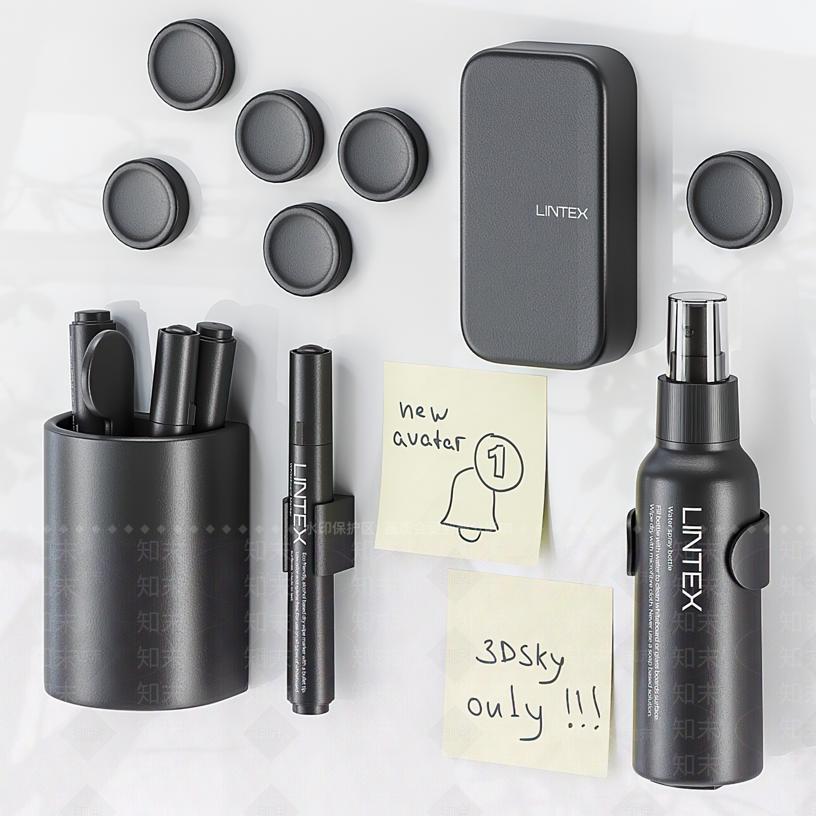 文具3D模型下载【ID:1121504299】