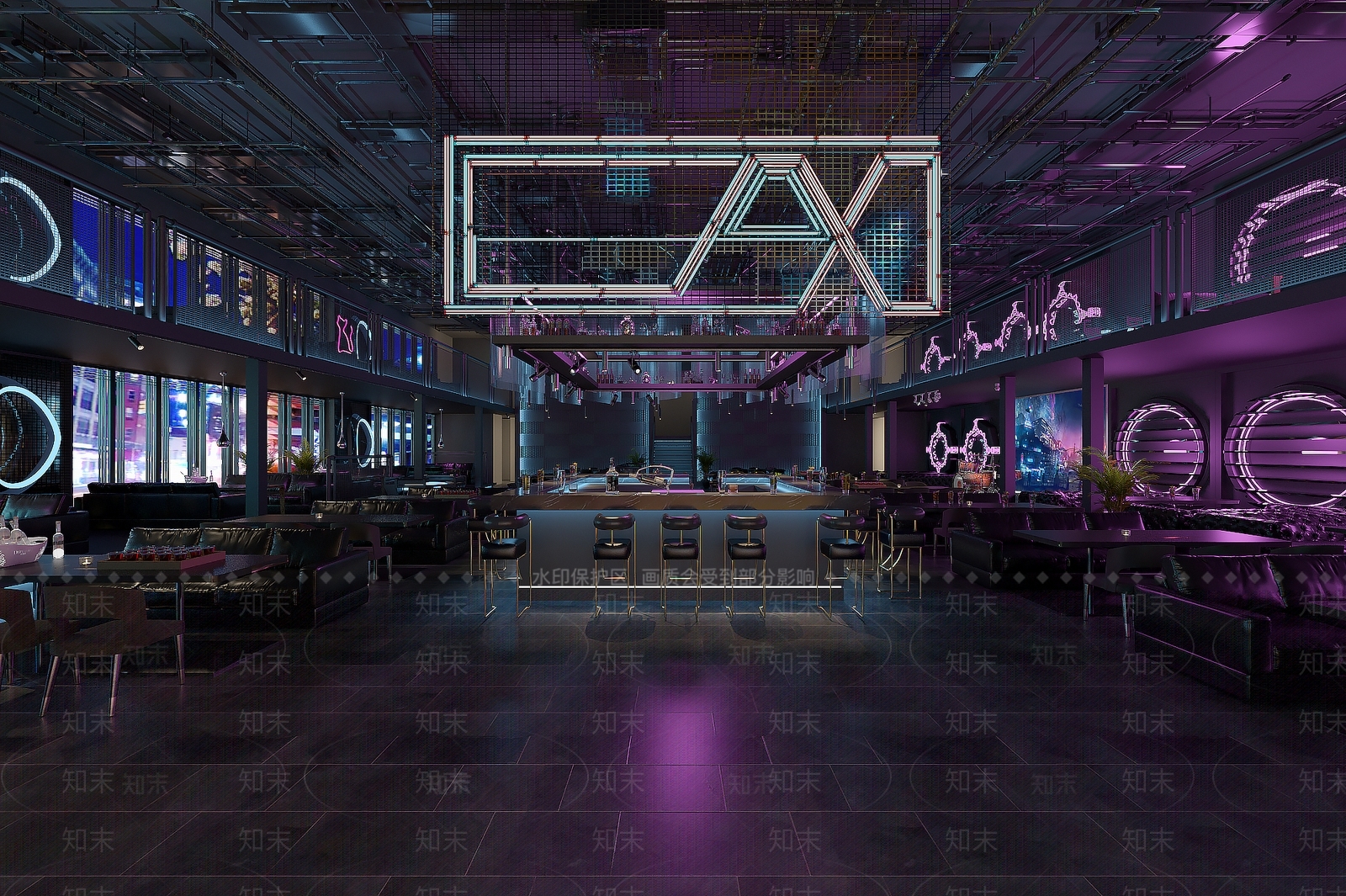 工业风酒吧3D模型下载【ID:1121476623】