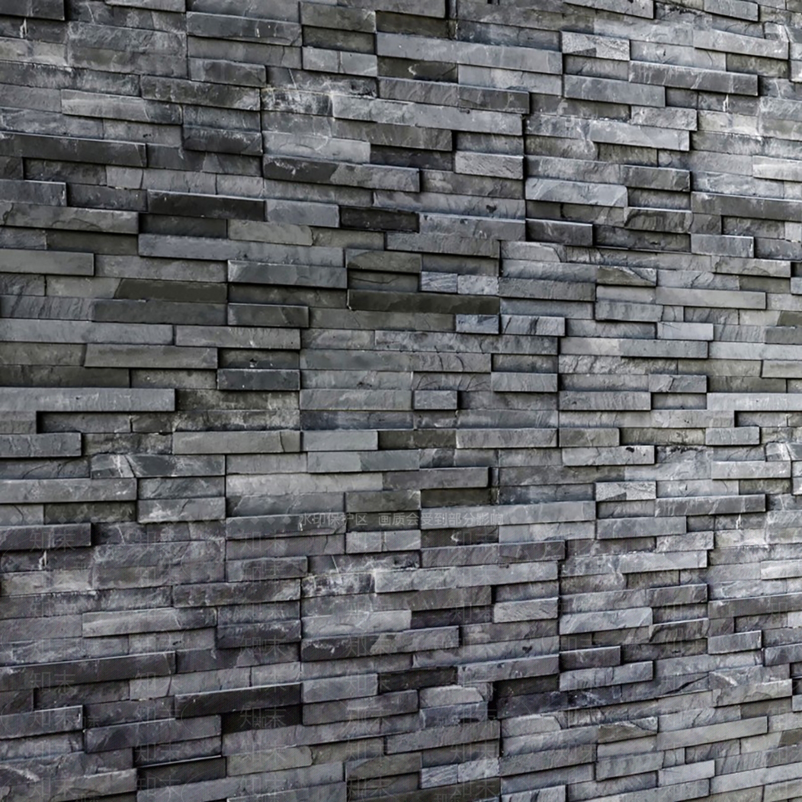 现代文化石墙面3D模型下载【ID:1121486969】