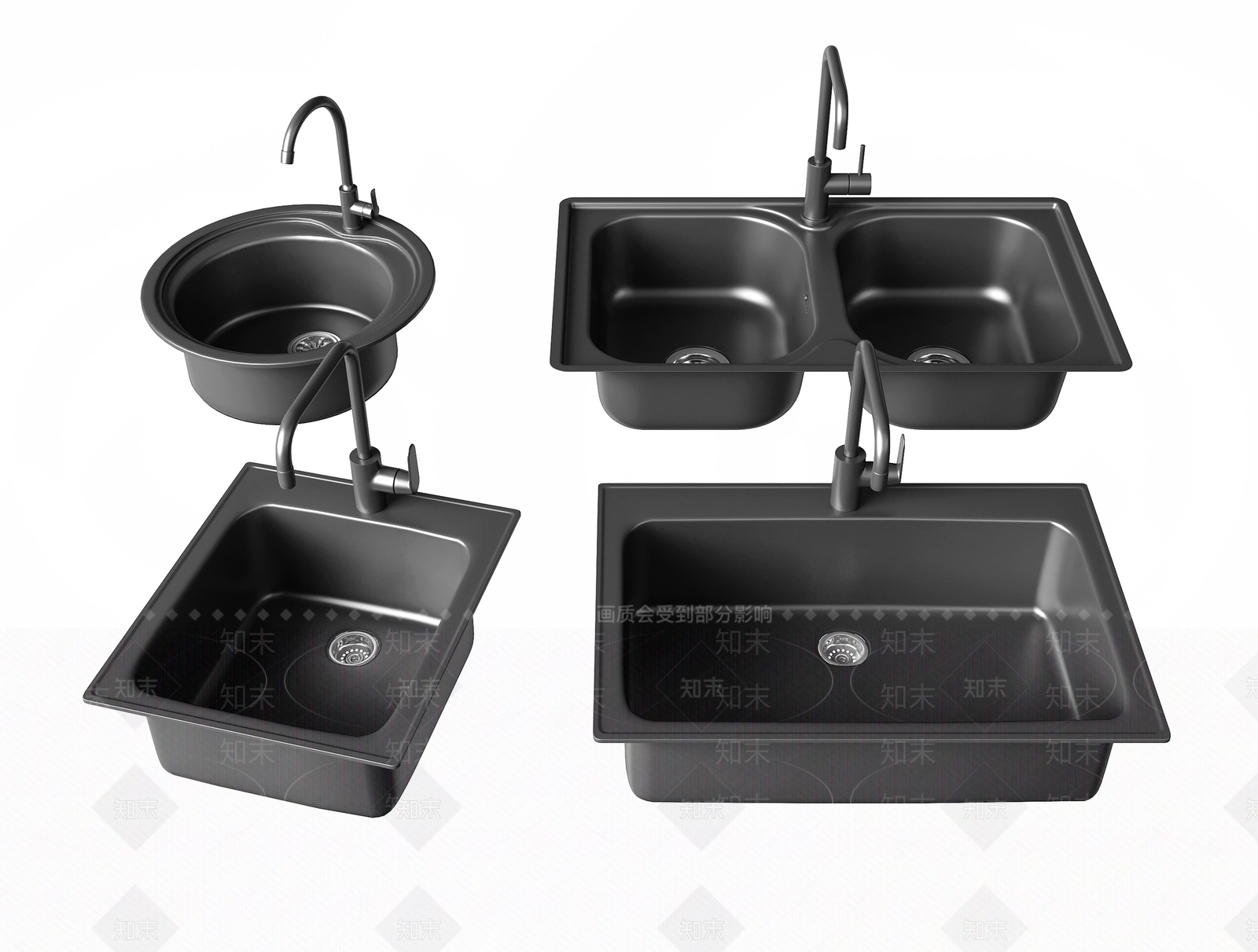 水槽3D模型下载【ID:1121497420】
