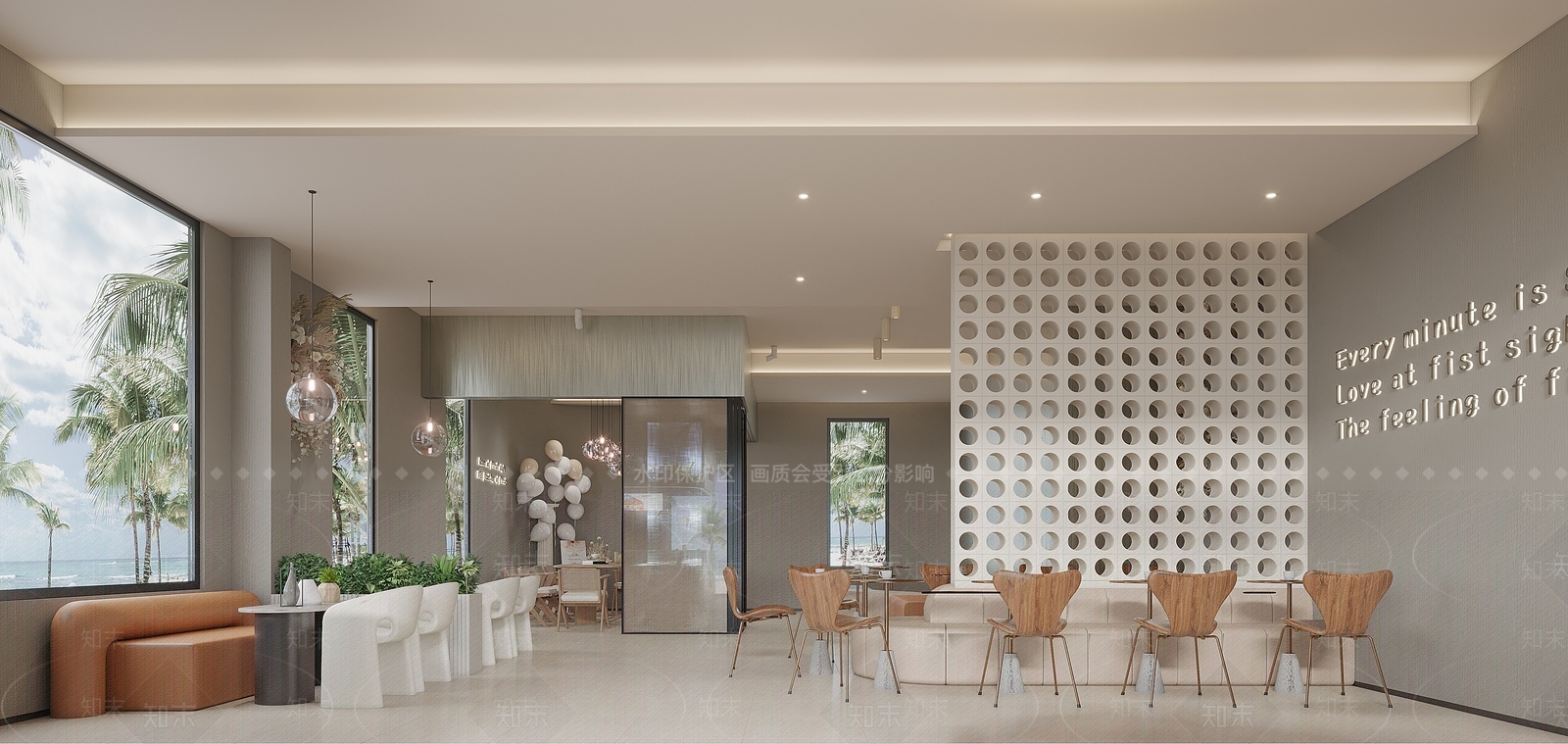 现代奶茶店3D模型下载【ID:1121504347】