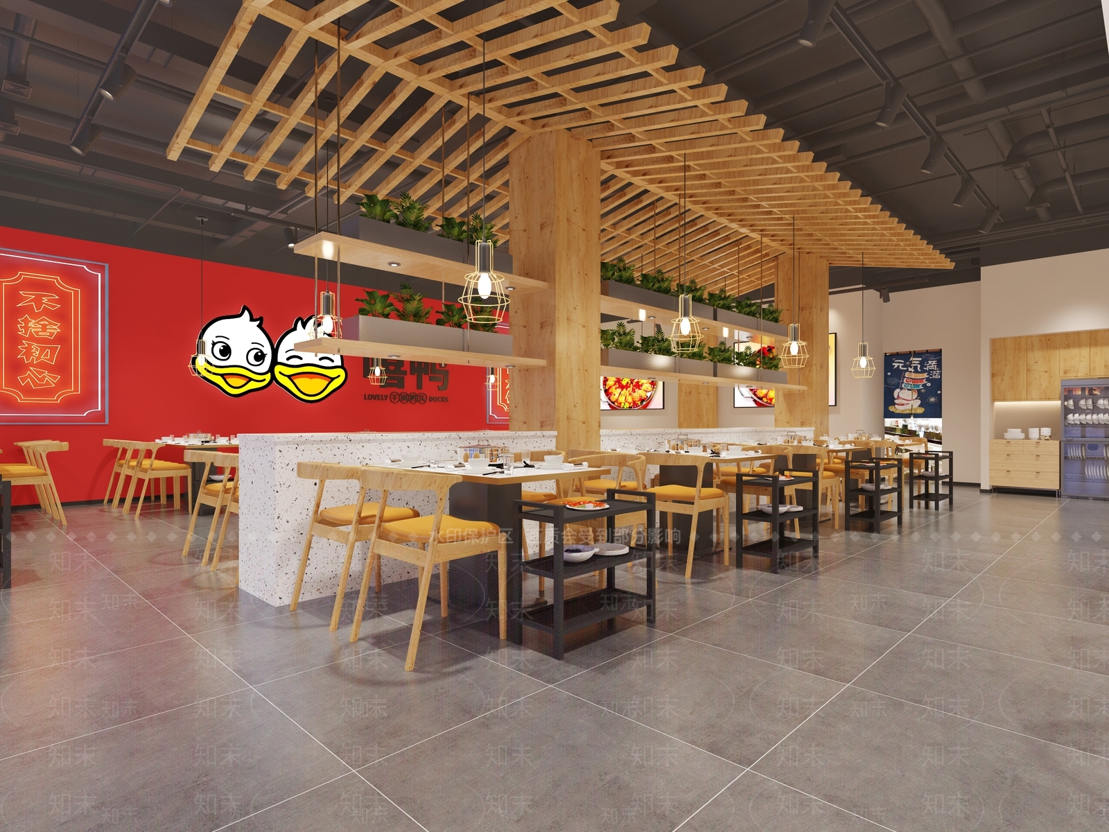现代餐厅火锅店3D模型下载【ID:1121513740】