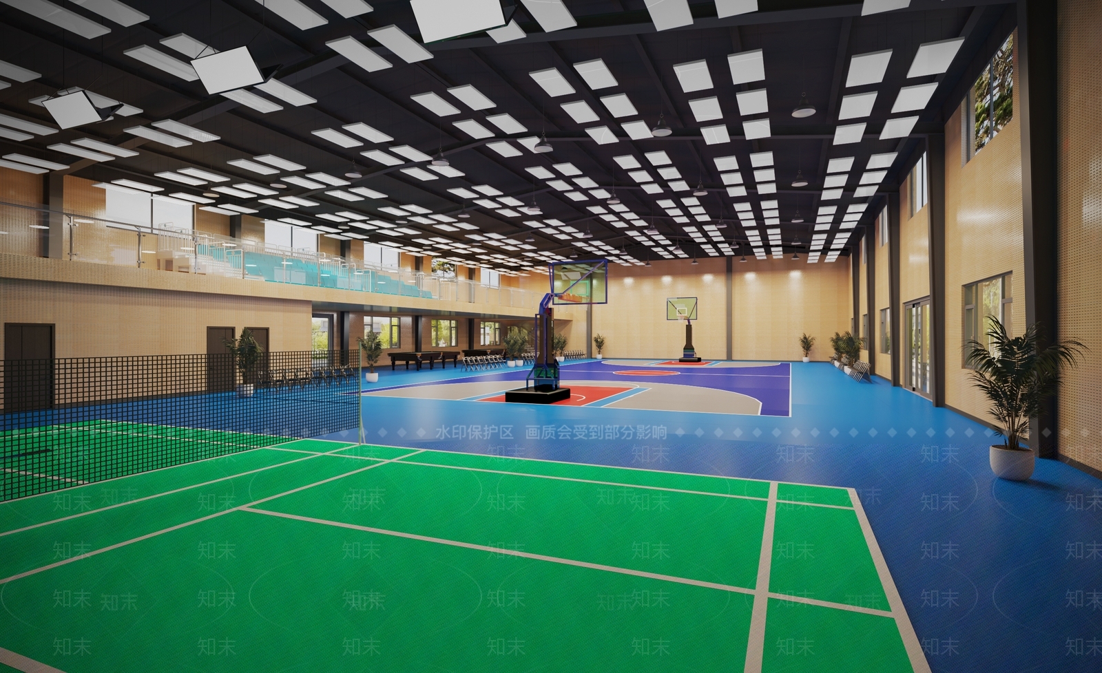 现代体育馆3D模型下载【ID:1121529391】
