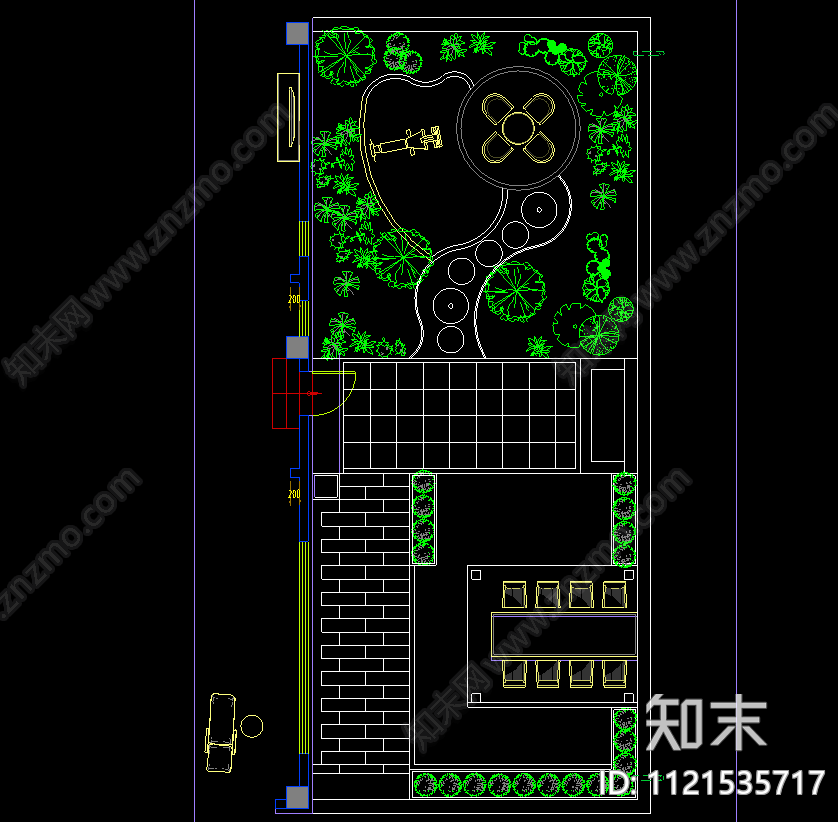 新中式cad施工图下载【ID:1121535717】